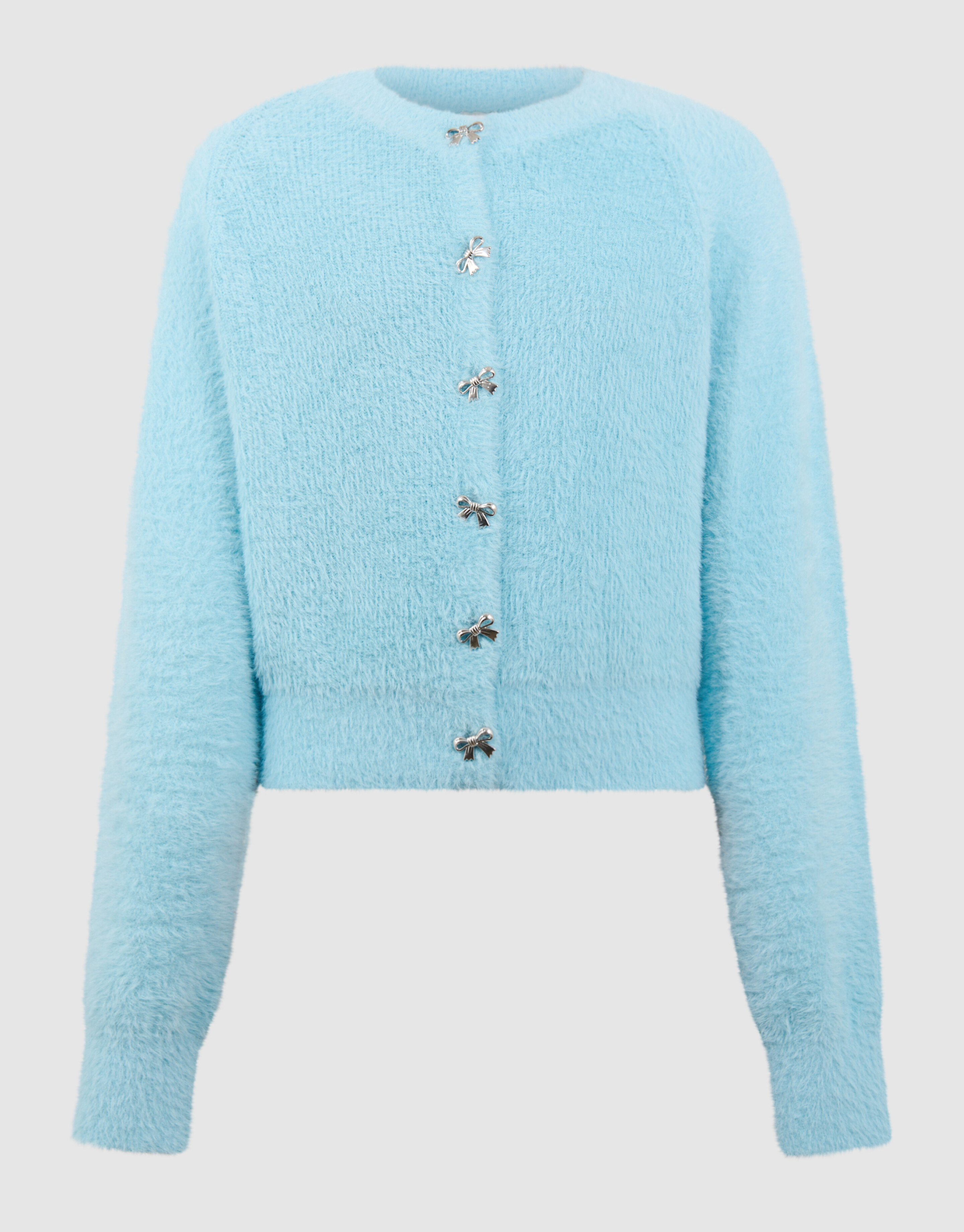 Harig Strik Vest Blauw SHOEBY GIRLS