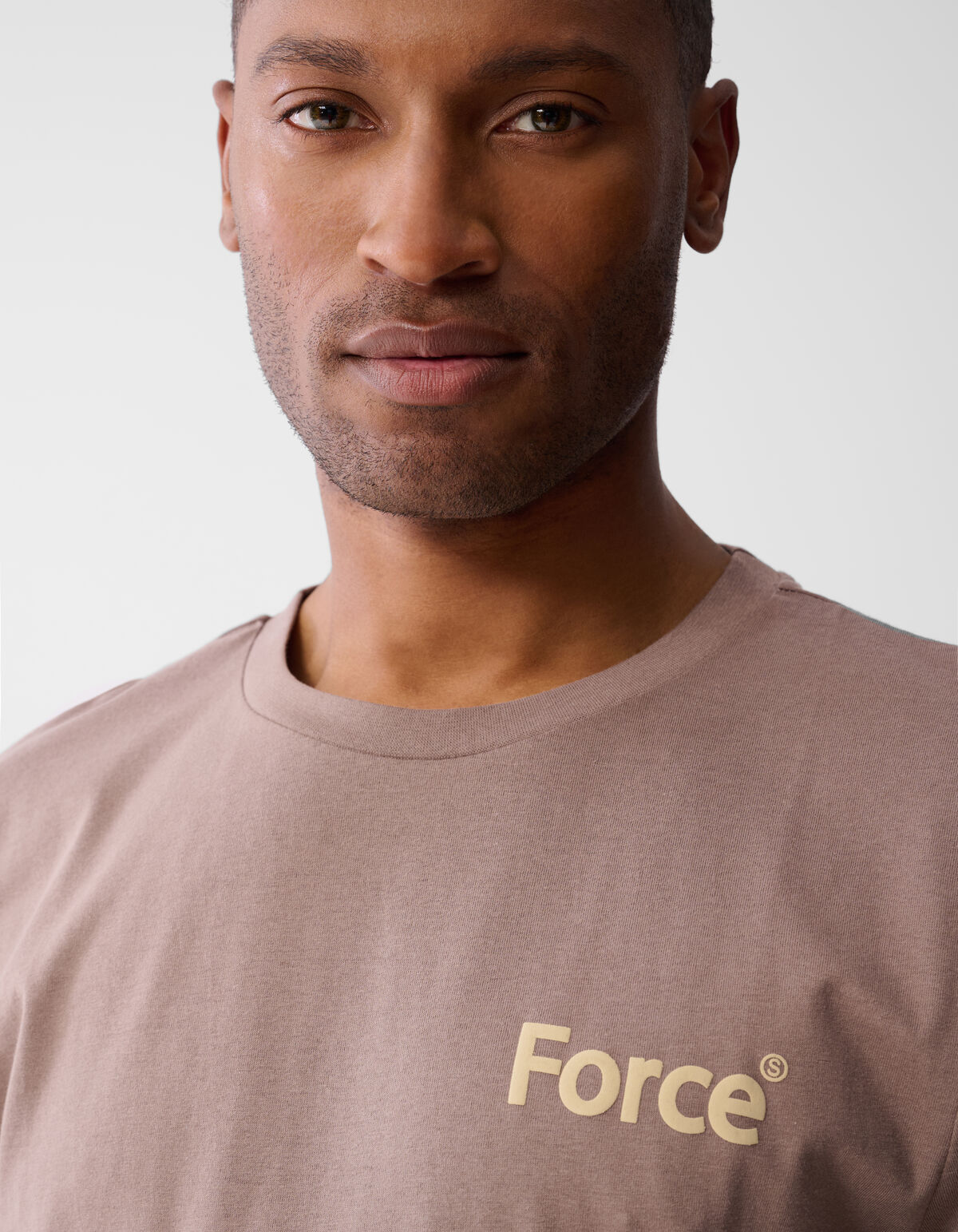 Force T-shirt Lichtbruin SHOEBY MEN