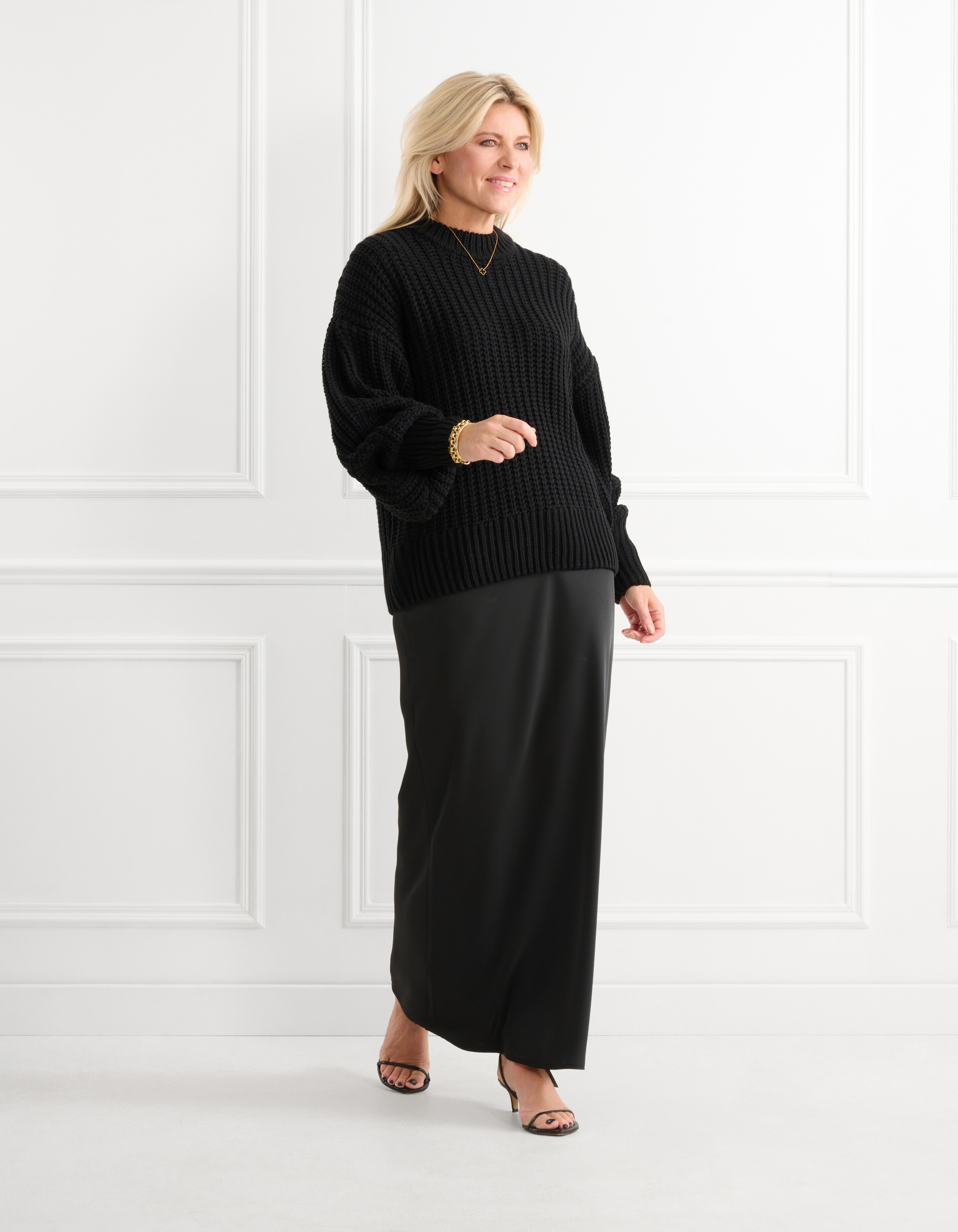 Satijnen Rok Zwart SHOEBY WOMEN