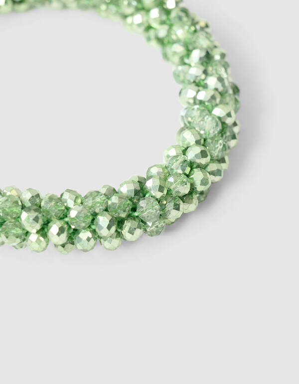 Beaded Haarelastiek Lichtgroen SHOEBY ACCESSOIRES