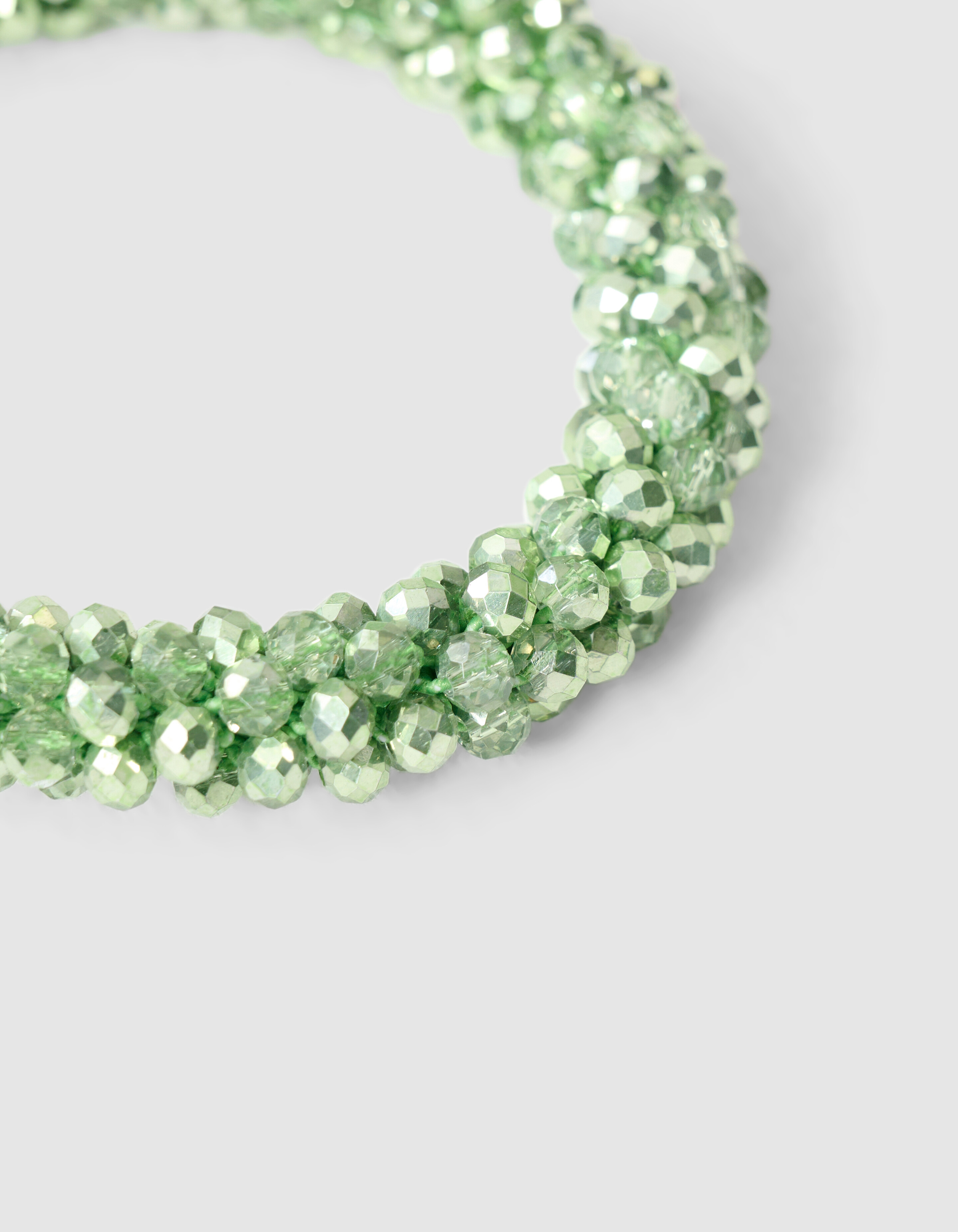 Beaded Haarelastiek Lichtgroen SHOEBY ACCESSOIRES