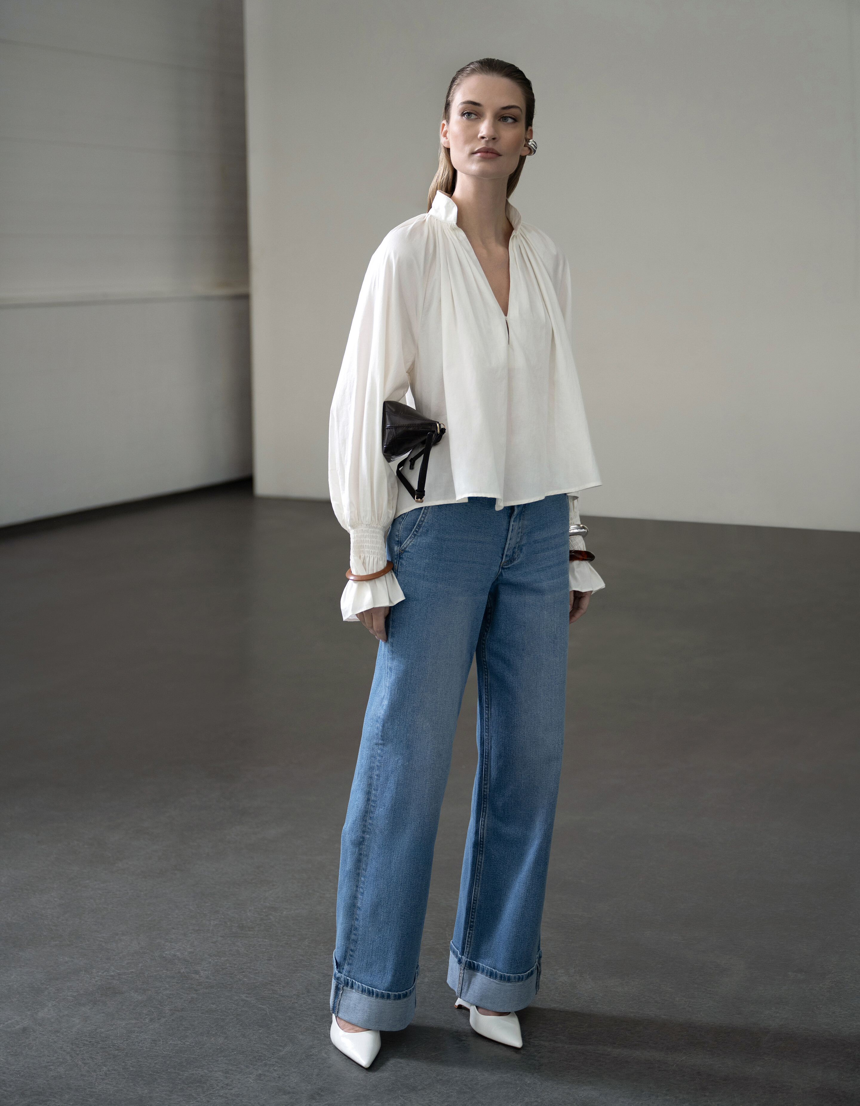 Classic Wide Leg Fit Jeans Lichtblauw SHOEBY WOMEN