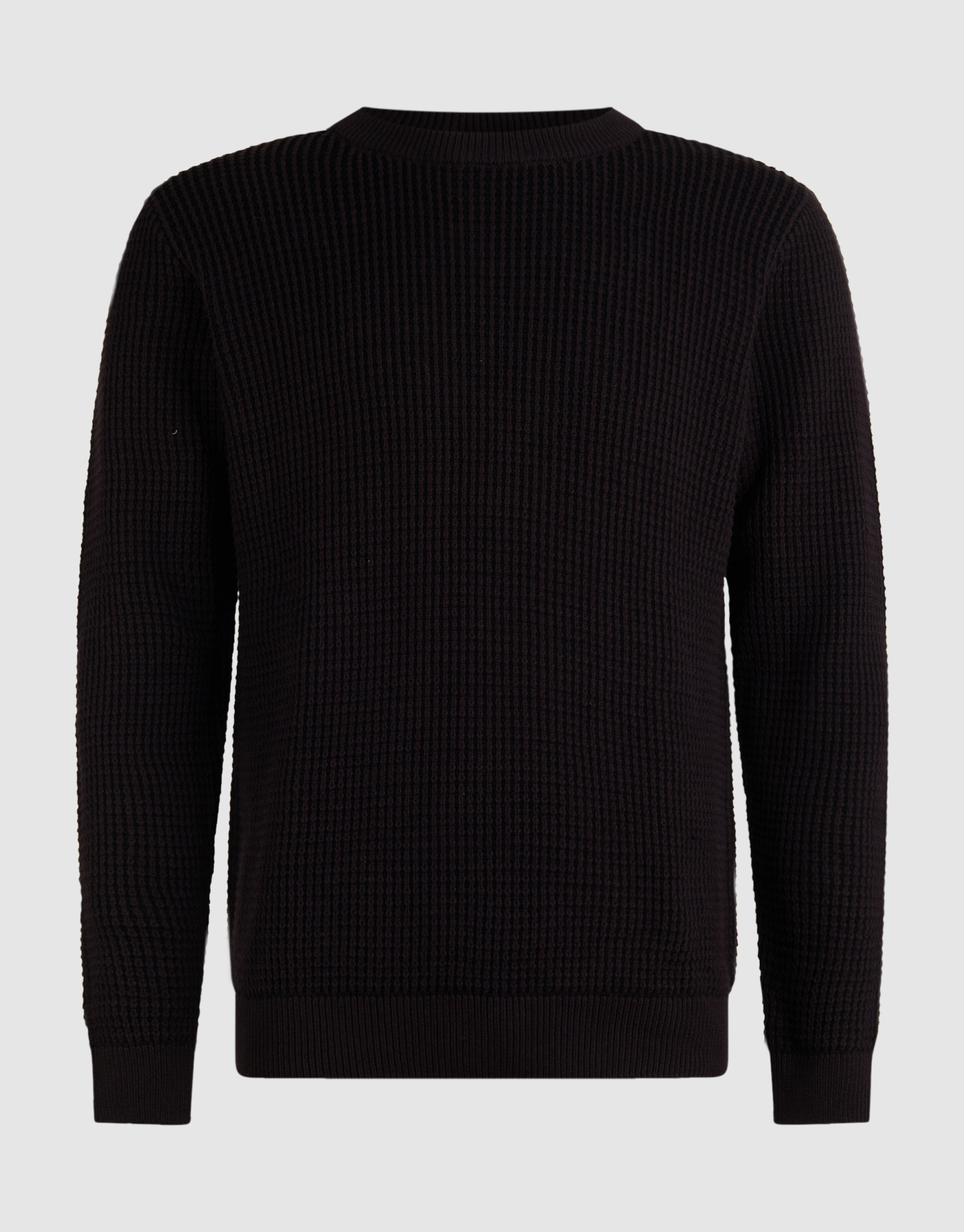 Plaited Gebreide Trui Donkerbruin SHOEBY MEN