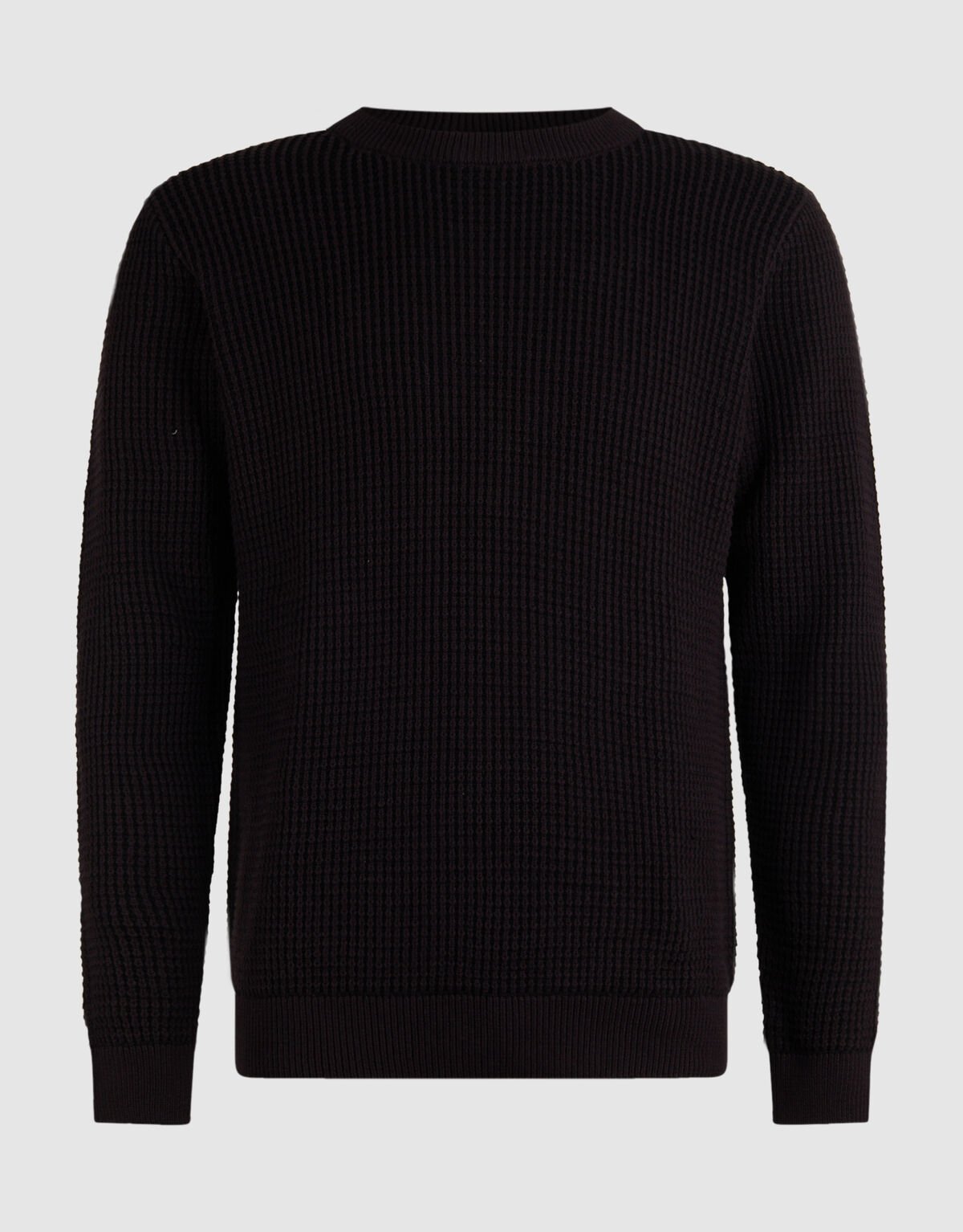 Plaited Gebreide Trui Donkerbruin SHOEBY MEN