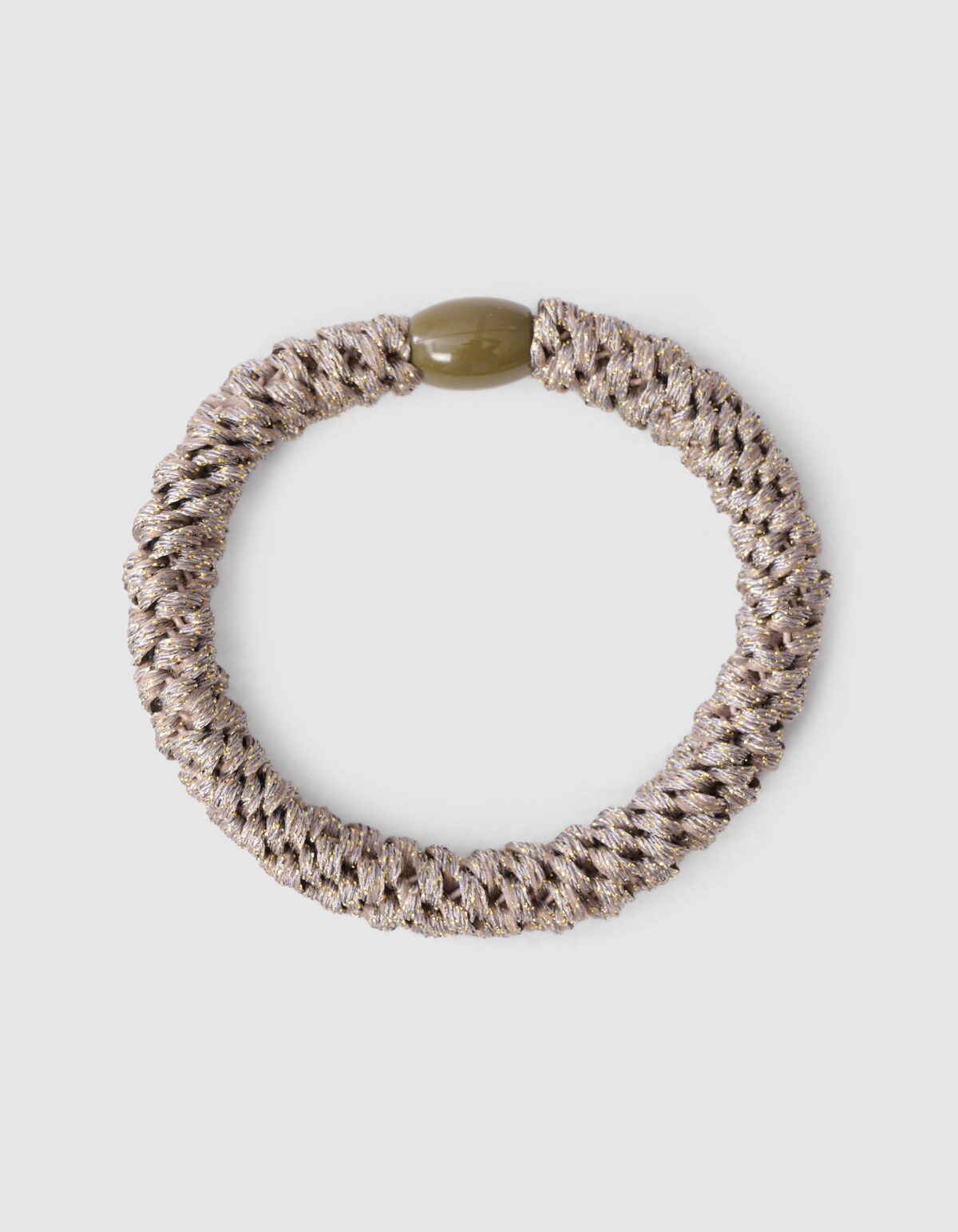 Lurex Haarelastiek Beige/ Bruin SHOEBY ACCESSOIRES