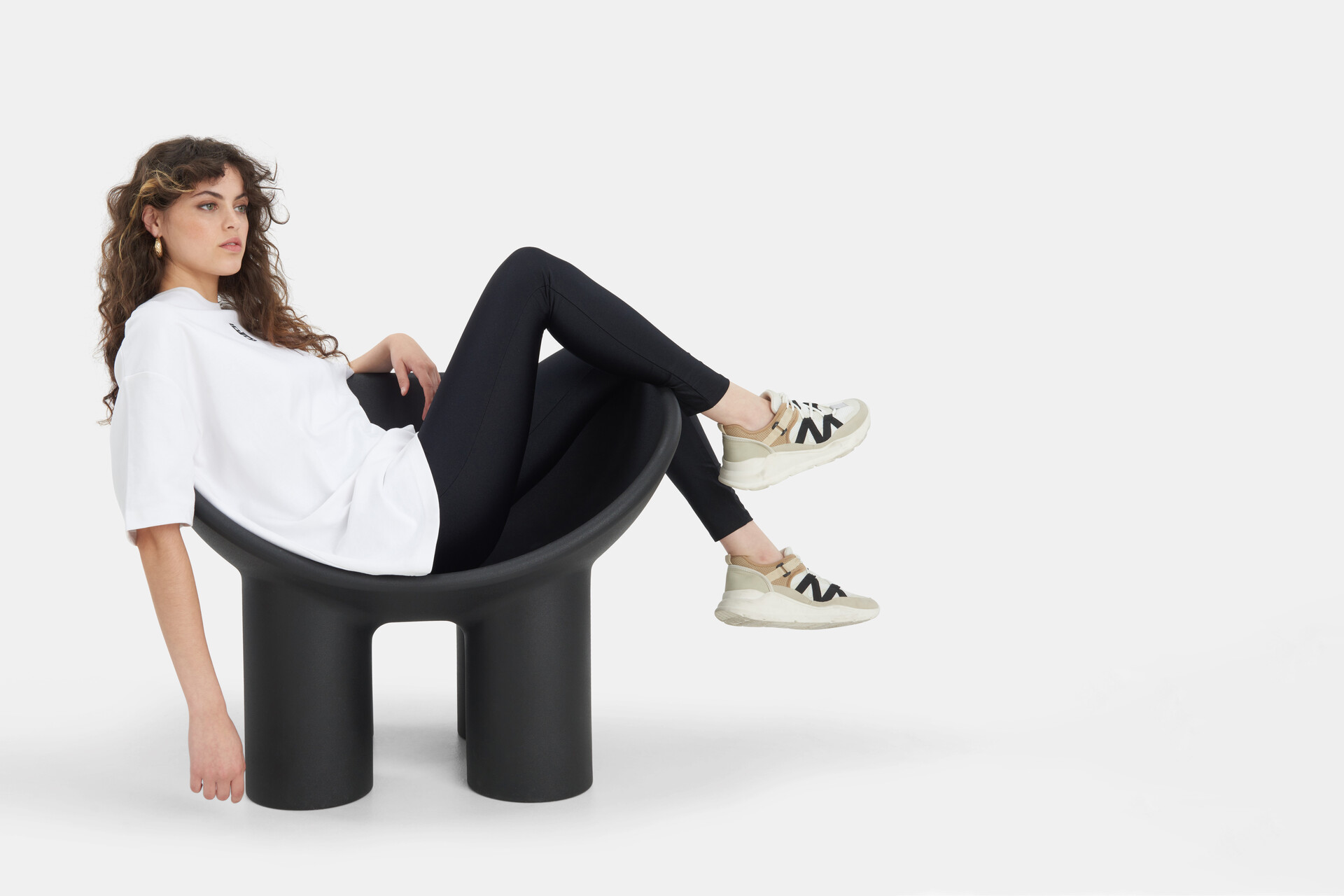 Glanzende Legging Zwart EKSEPT