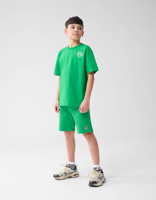 Pique Short Groen SHOEBY BOYS