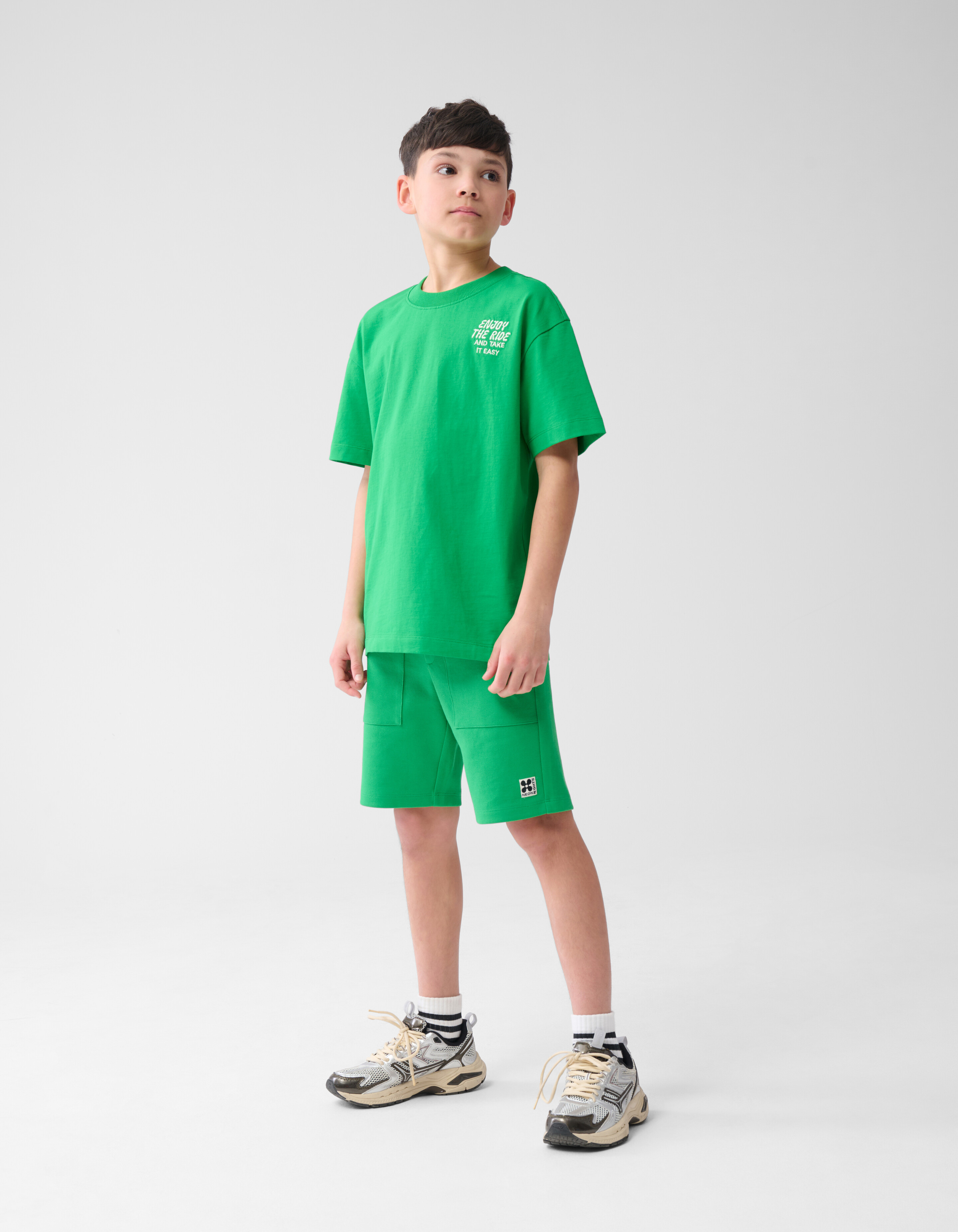 Pique Short Groen SHOEBY BOYS