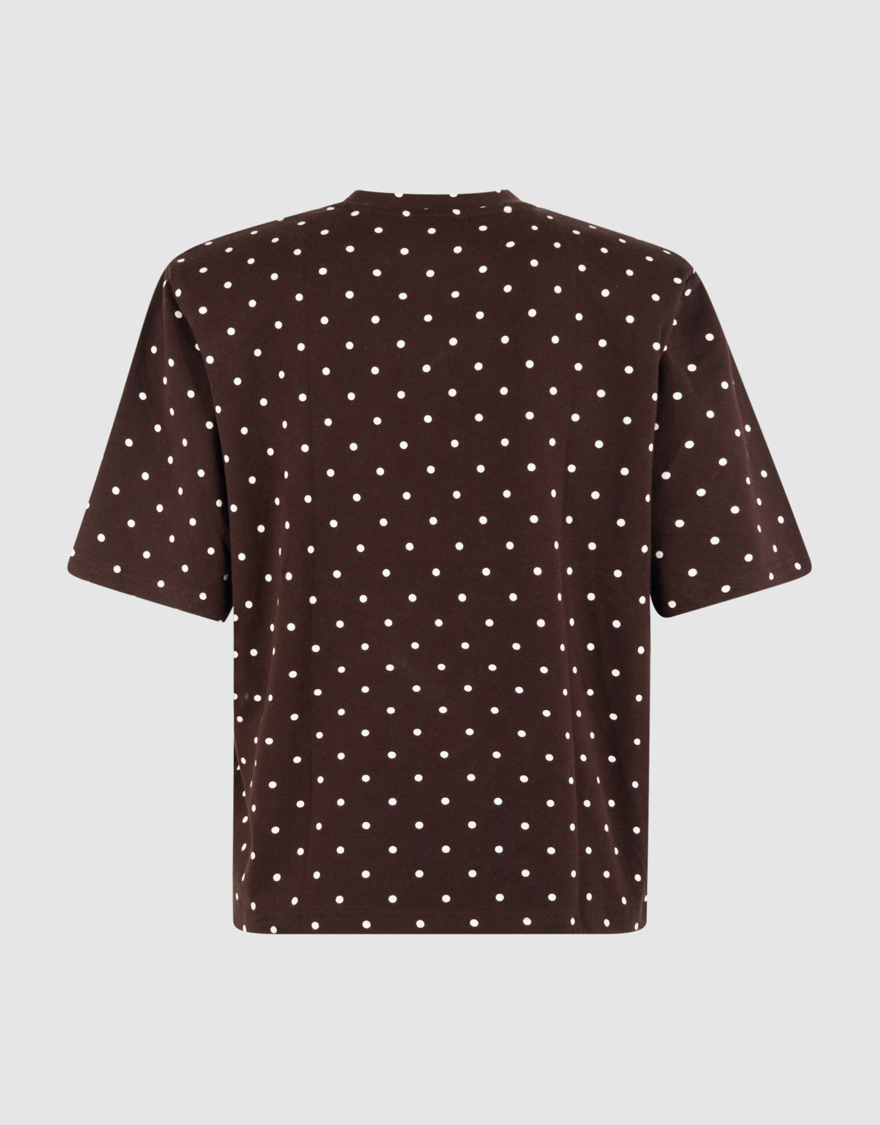 Polkadot Shoulder T-shirt Donkerbruin SHOEBY WOMEN