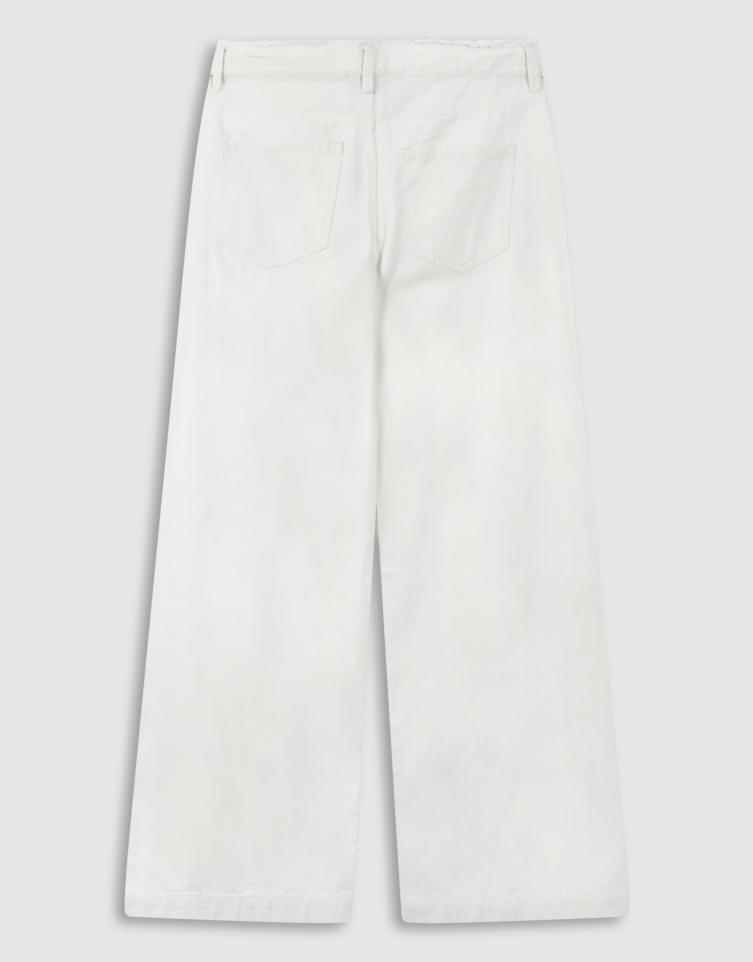 Wide Leg Fit Jeans Wit By Mieke SHOEBY WOMEN