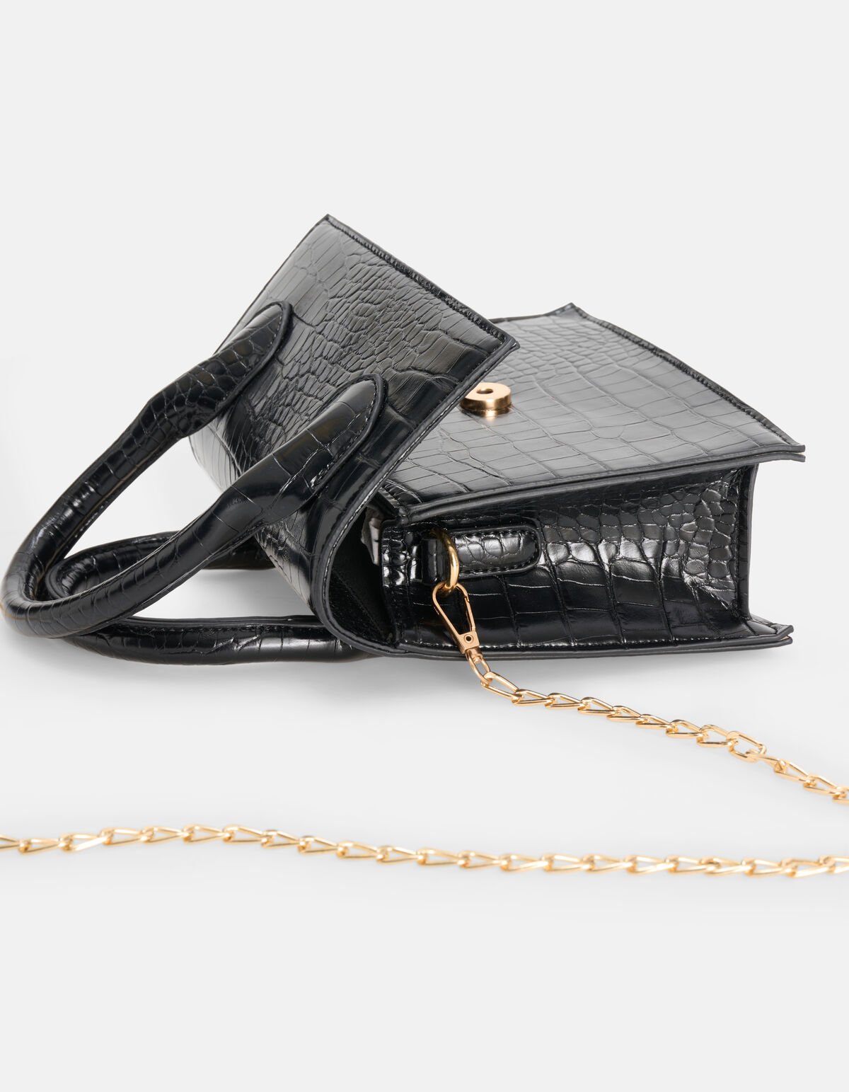 Krokodillen Tas Zwart SHOEBY ACCESSOIRES