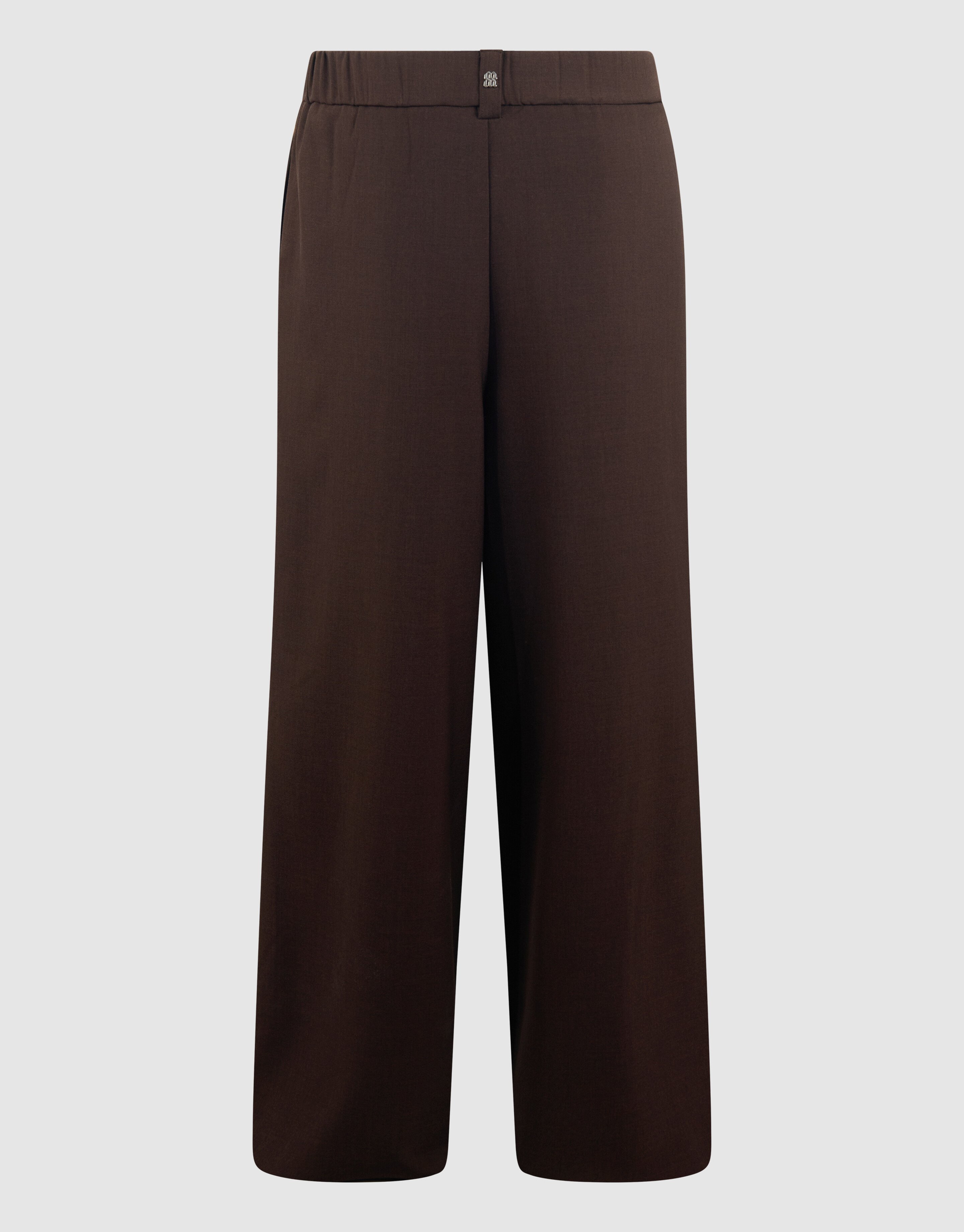 Wide Leg Fit Broek Donkerbruin By Mieke SHOEBY WOMEN