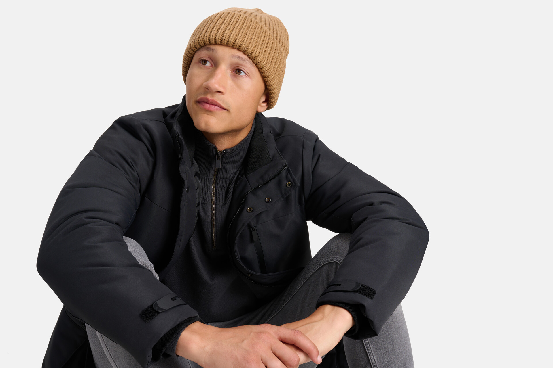 Gebreide Beanie Bruin SHOEBY ACCESSOIRES