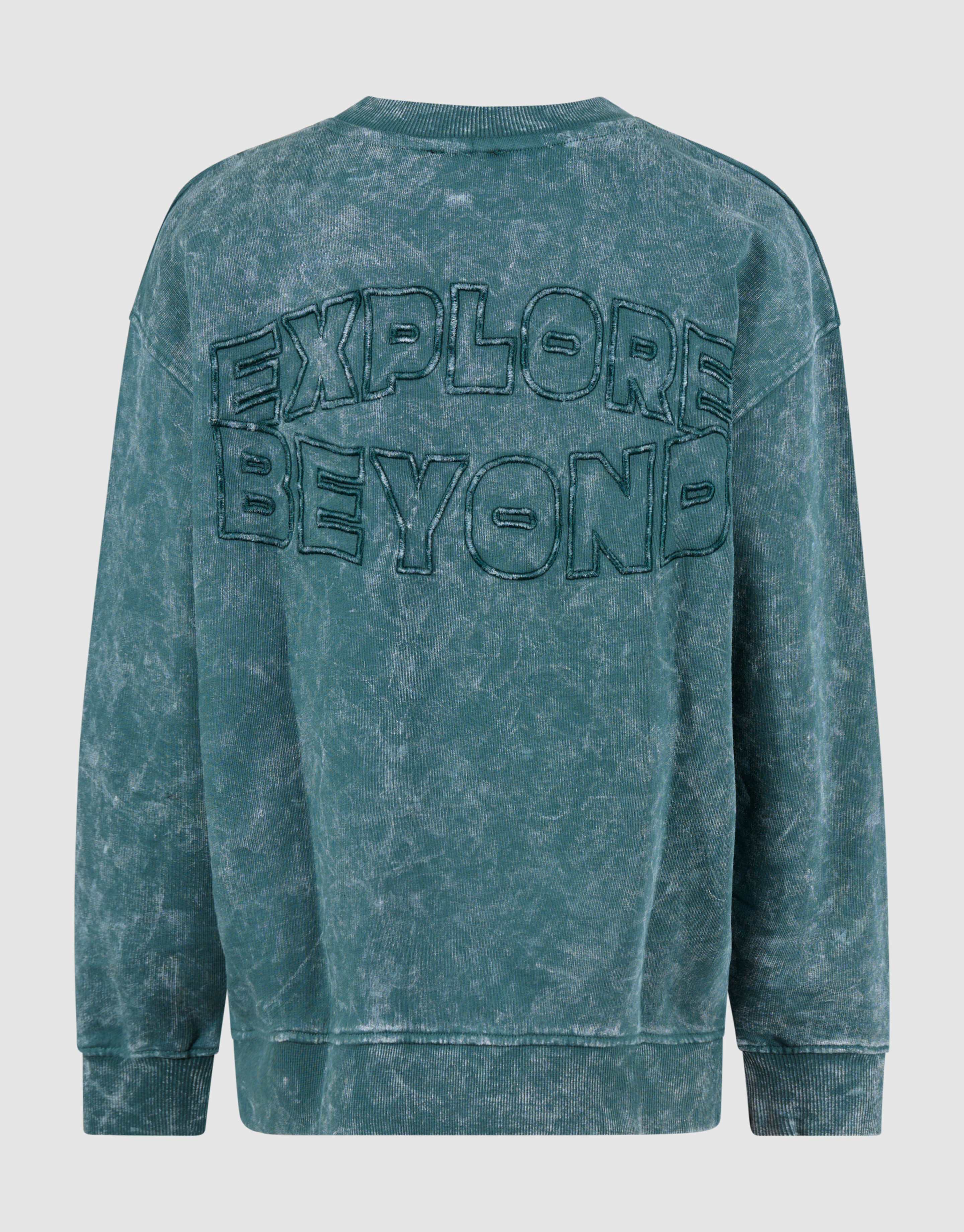 Washed Artwork Sweater Donkerblauw SHOEBY BOYS