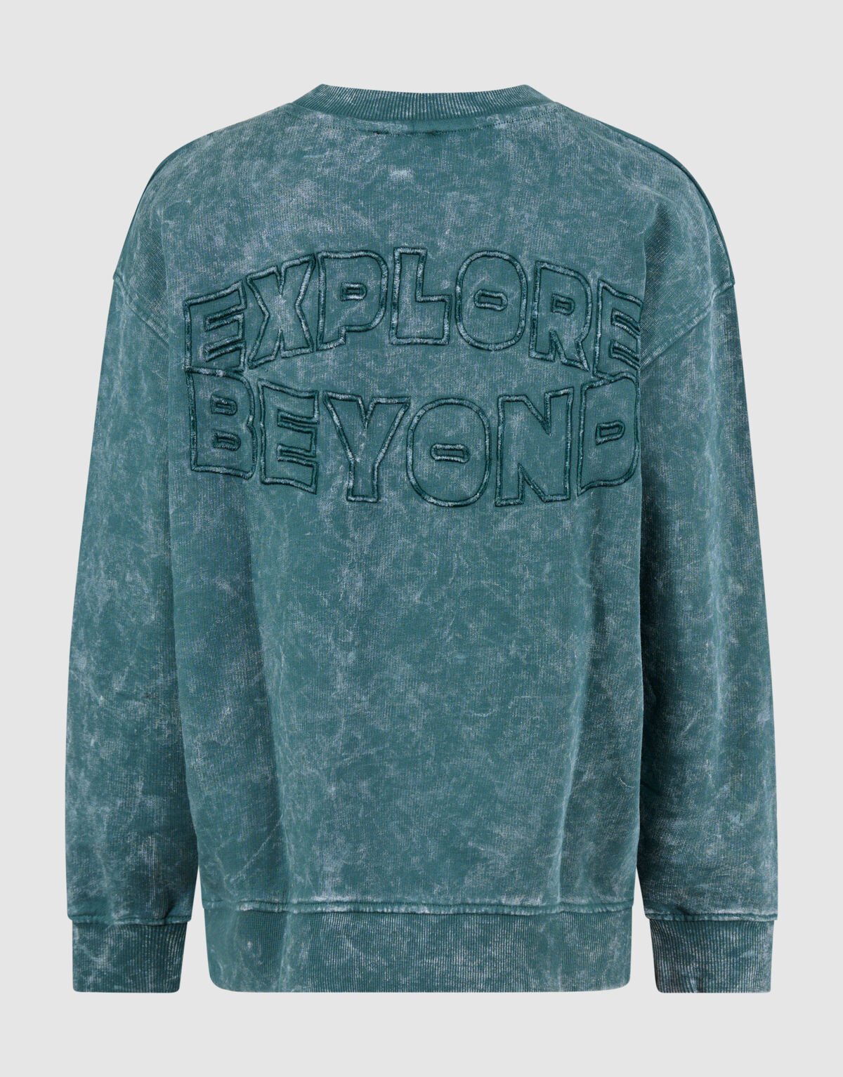 Washed Artwork Sweater Donkerblauw SHOEBY BOYS