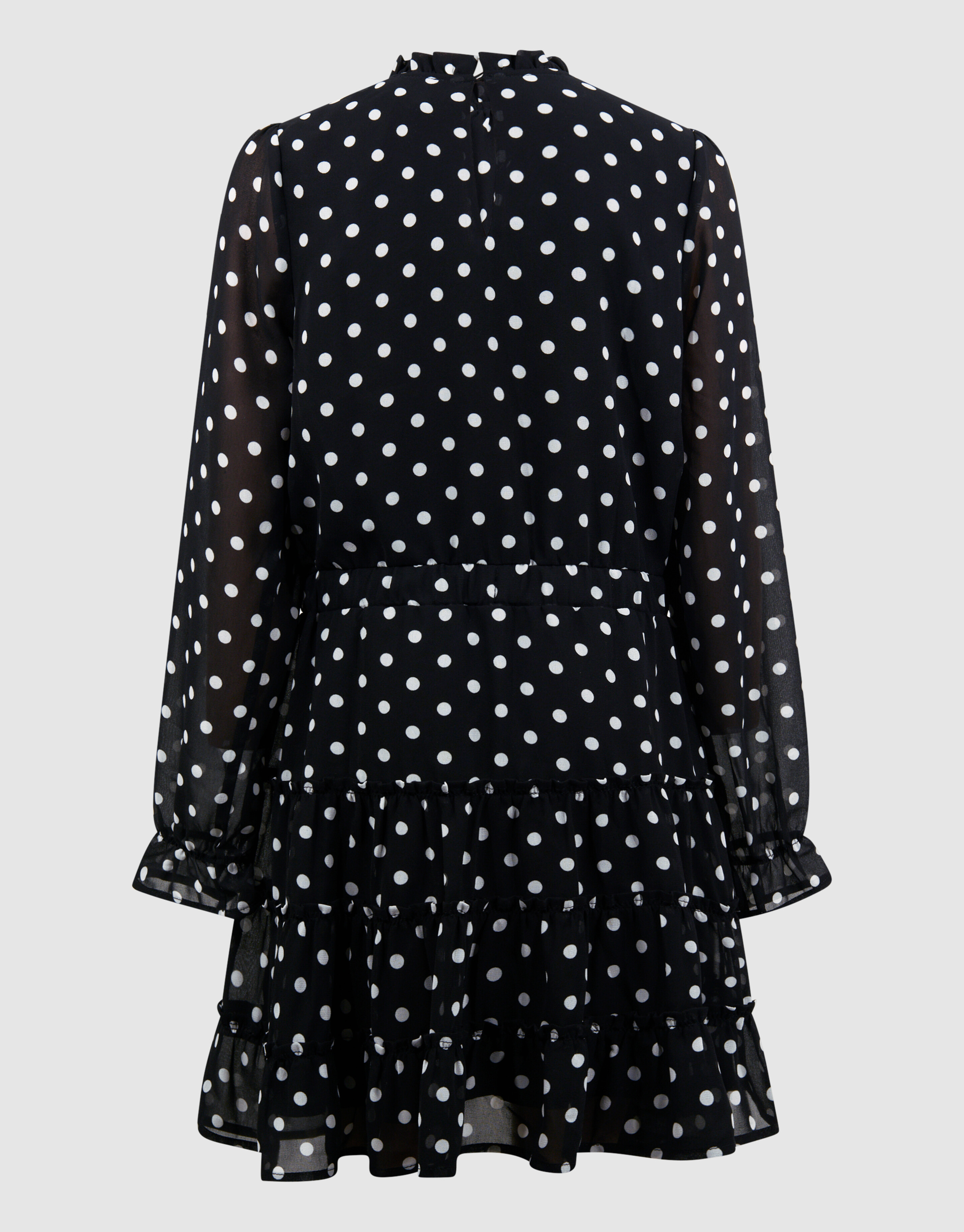 Polkadot Mini Jurk Zwart/Wit SHOEBY GIRLS