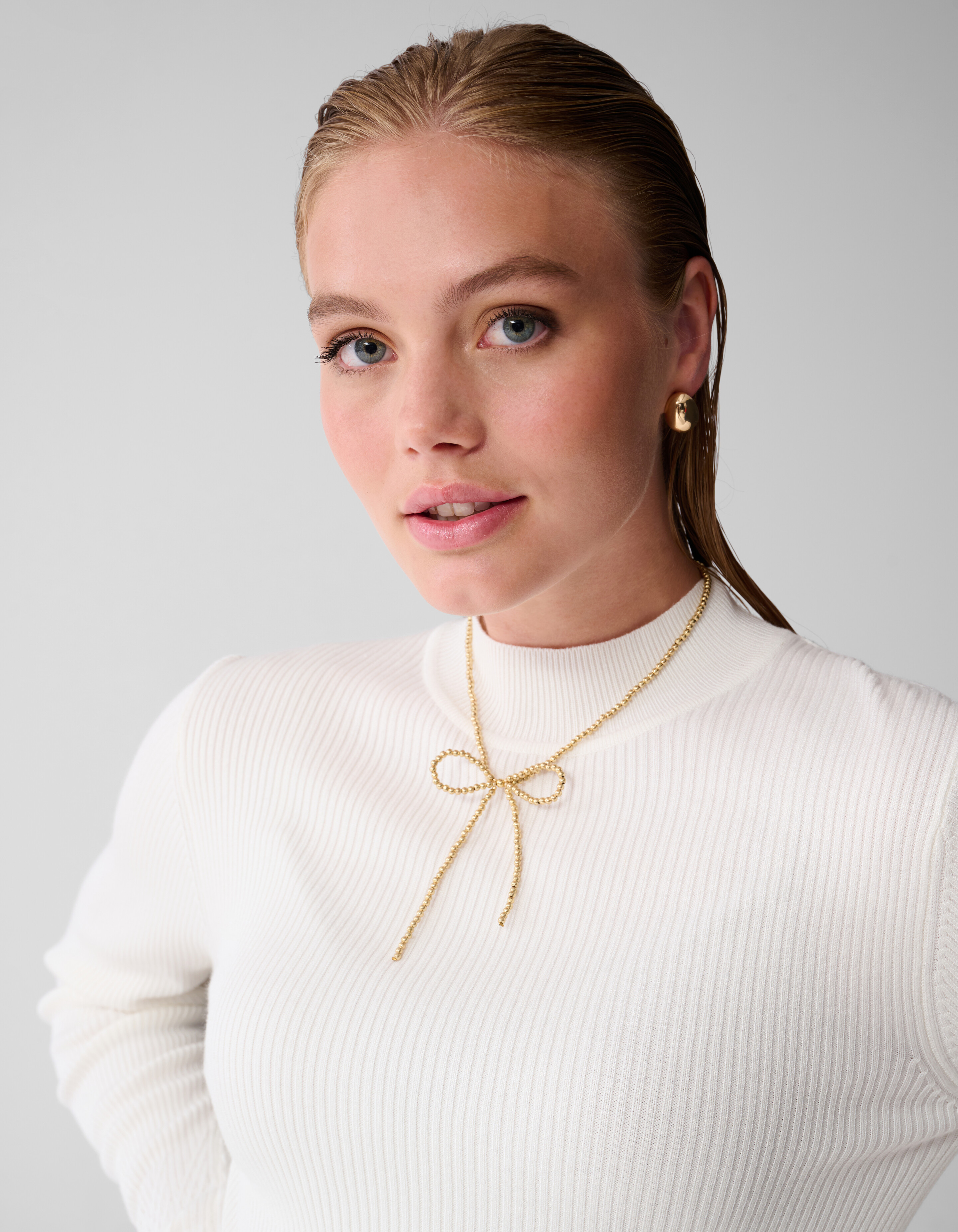 Beaded Strik Ketting Goud SHOEBY ACCESSOIRES