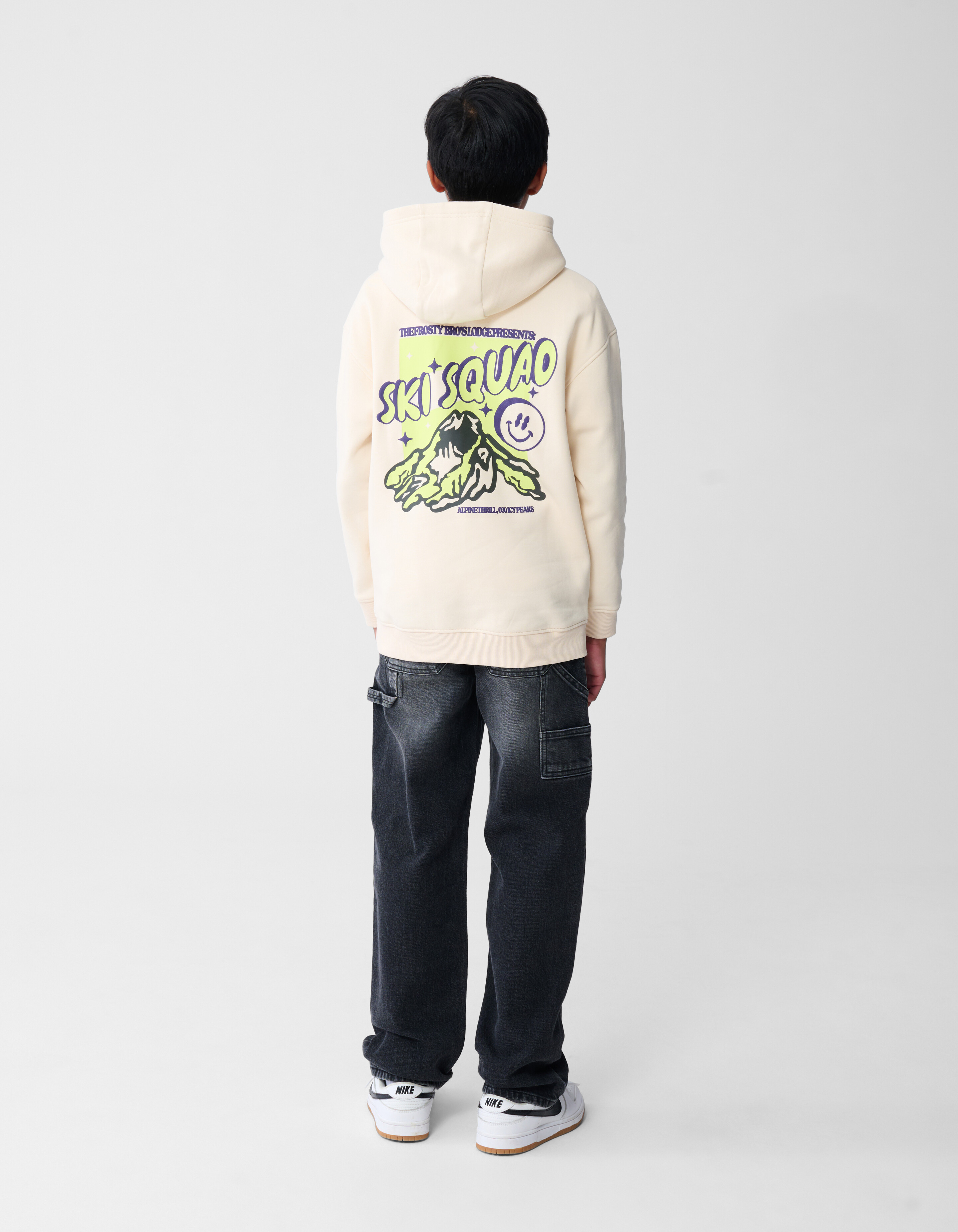 Squad Artwork Hoodie Beige SHOEBY BOYS