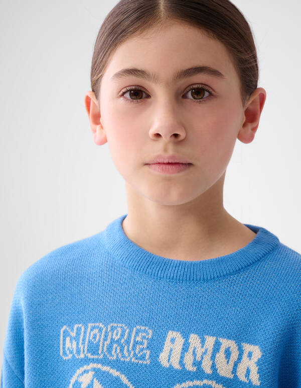 Artwork Trui Blauw SHOEBY GIRLS