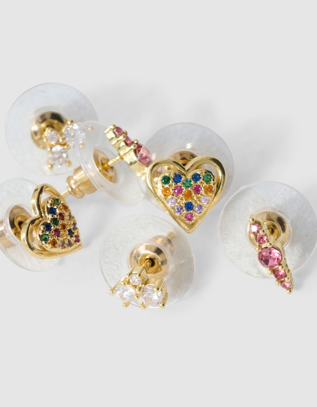 Strass Oorbellen Set Goud SHOEBY ACCESSOIRES