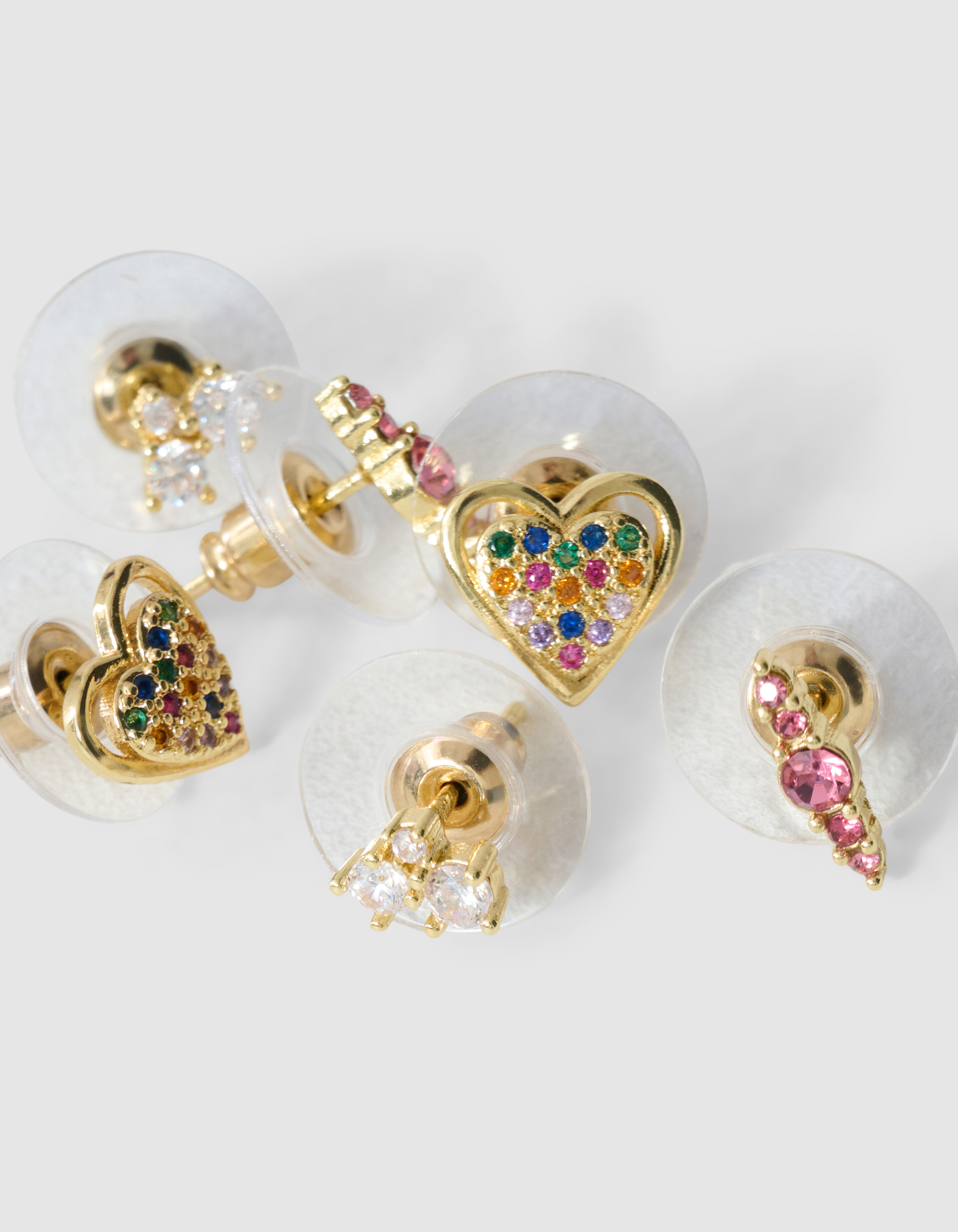 Strass Oorbellen Set Goud SHOEBY ACCESSOIRES