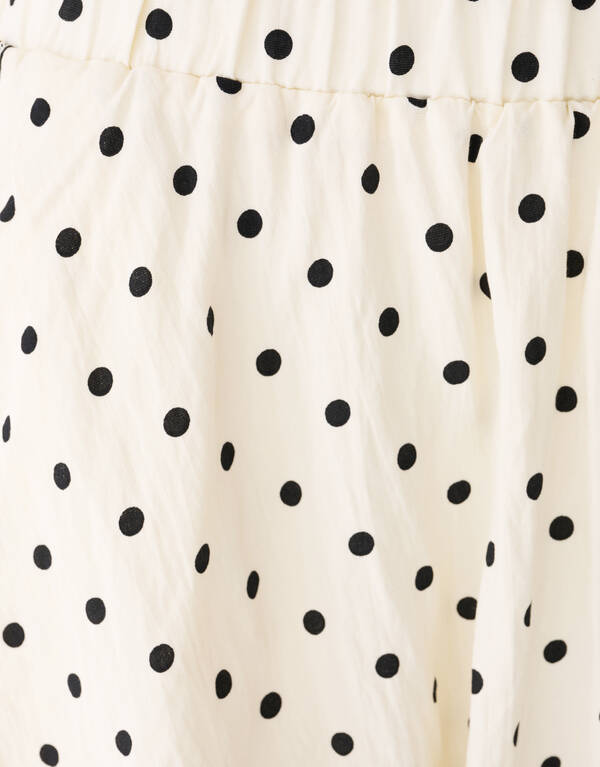 Polkadot Mini Rok Gebroken Wit SHOEBY WOMEN