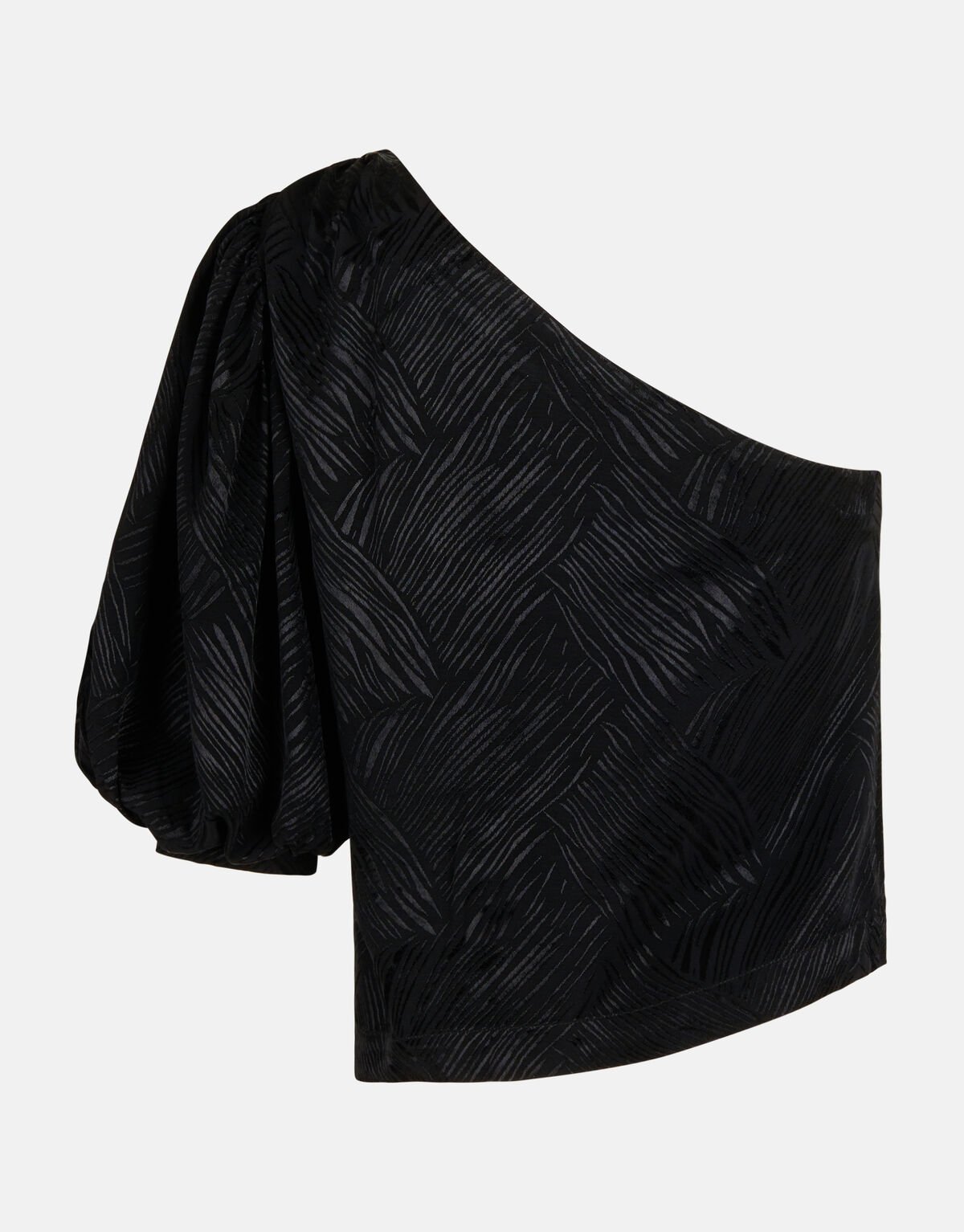 One Shoulder Top Zwart SHOEBY WOMEN