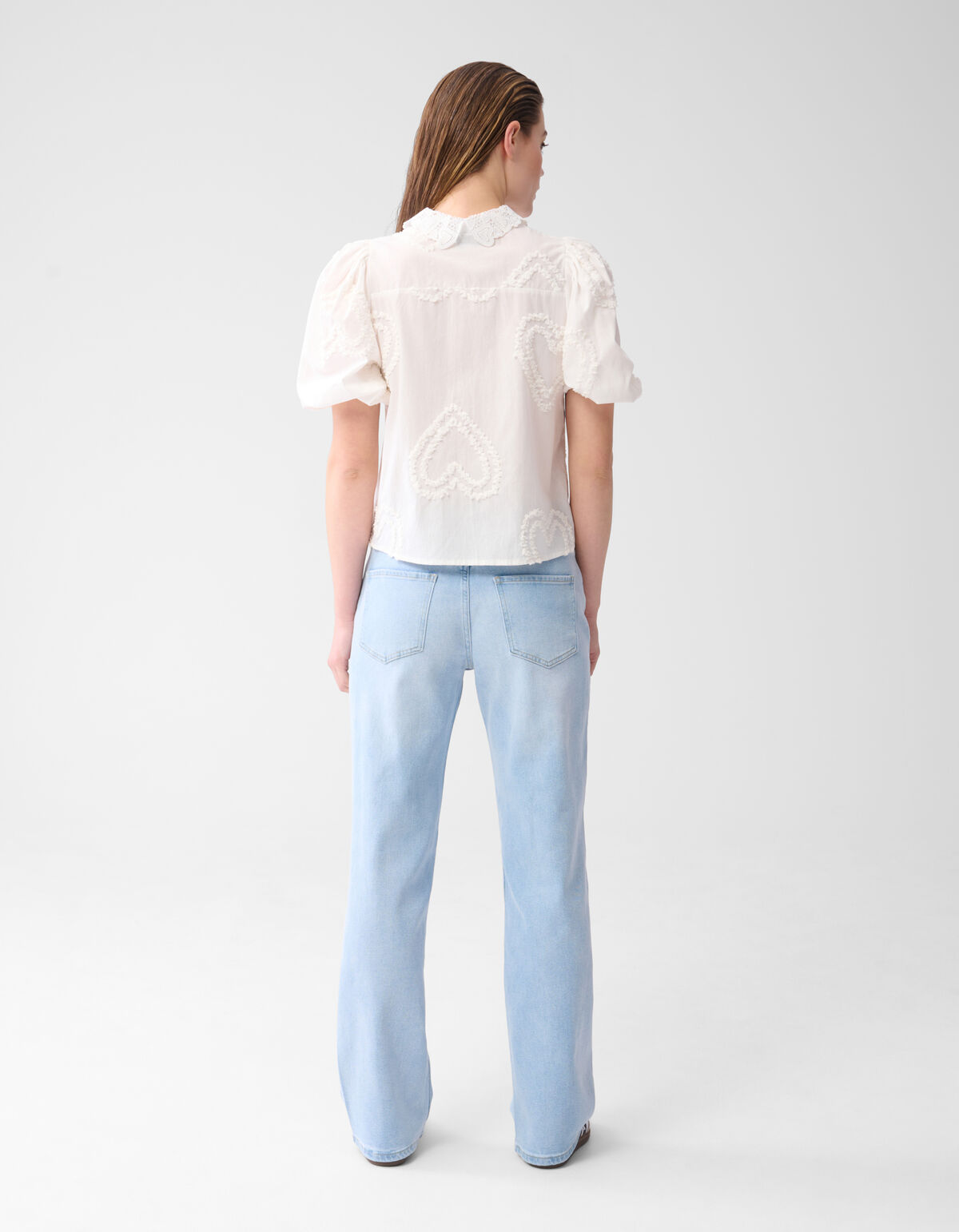 Puff Heart Top Wit SHOEBY WOMEN