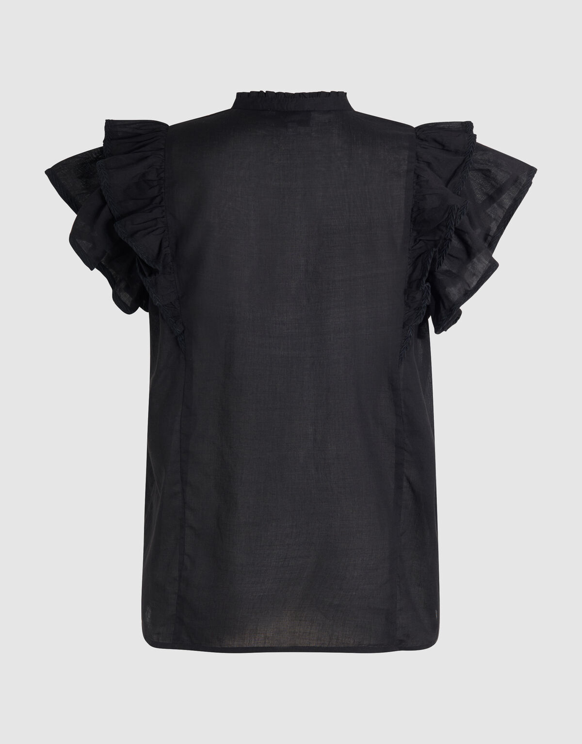 Ruffle Top Zwart SHOEBY WOMEN