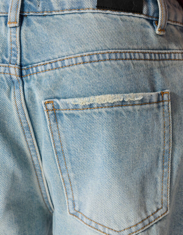 Baggy Fit Jeans Dirty Washed Lichtblauw SHOEBY BOYS