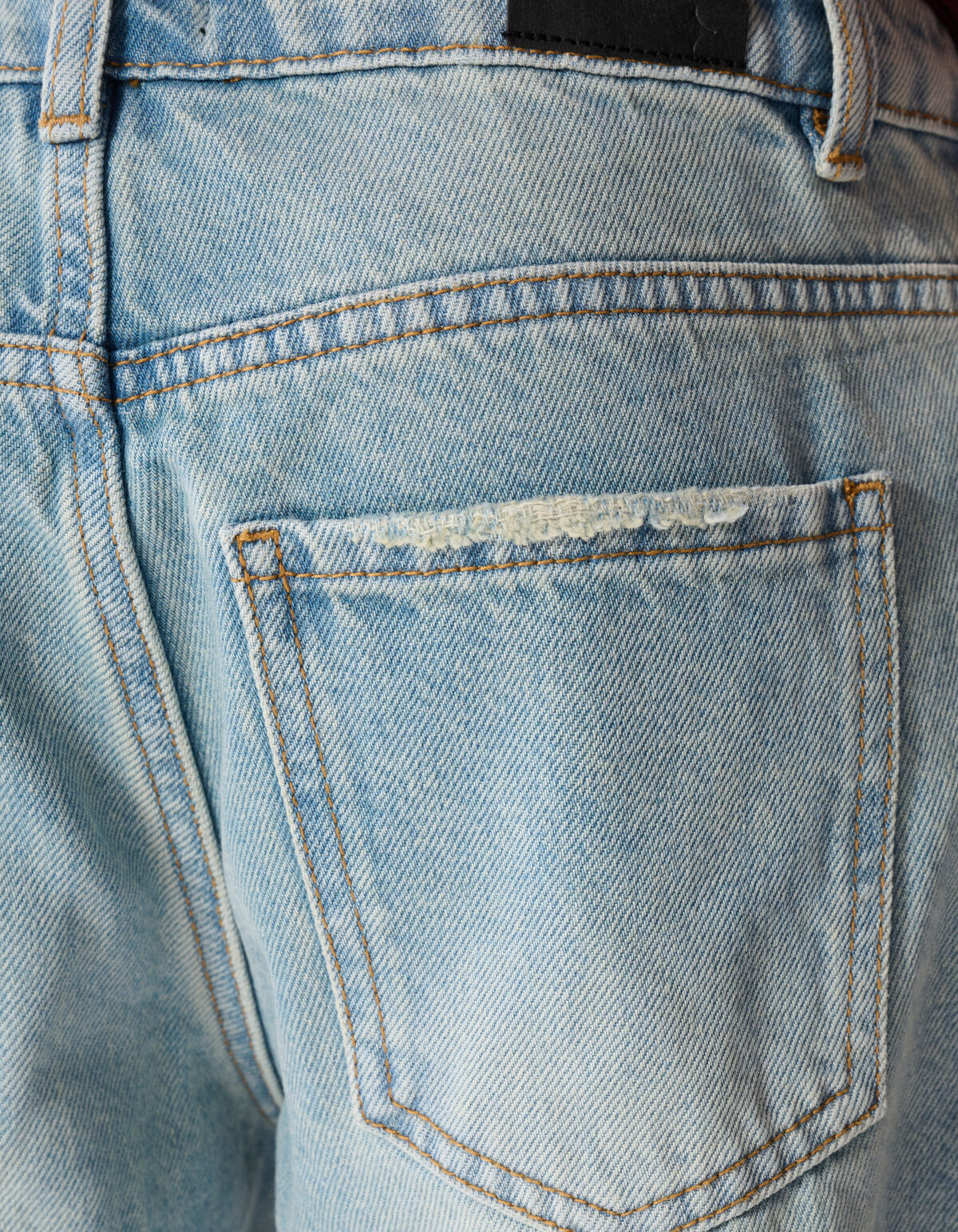 Baggy Fit Jeans Dirty Washed Lichtblauw SHOEBY BOYS