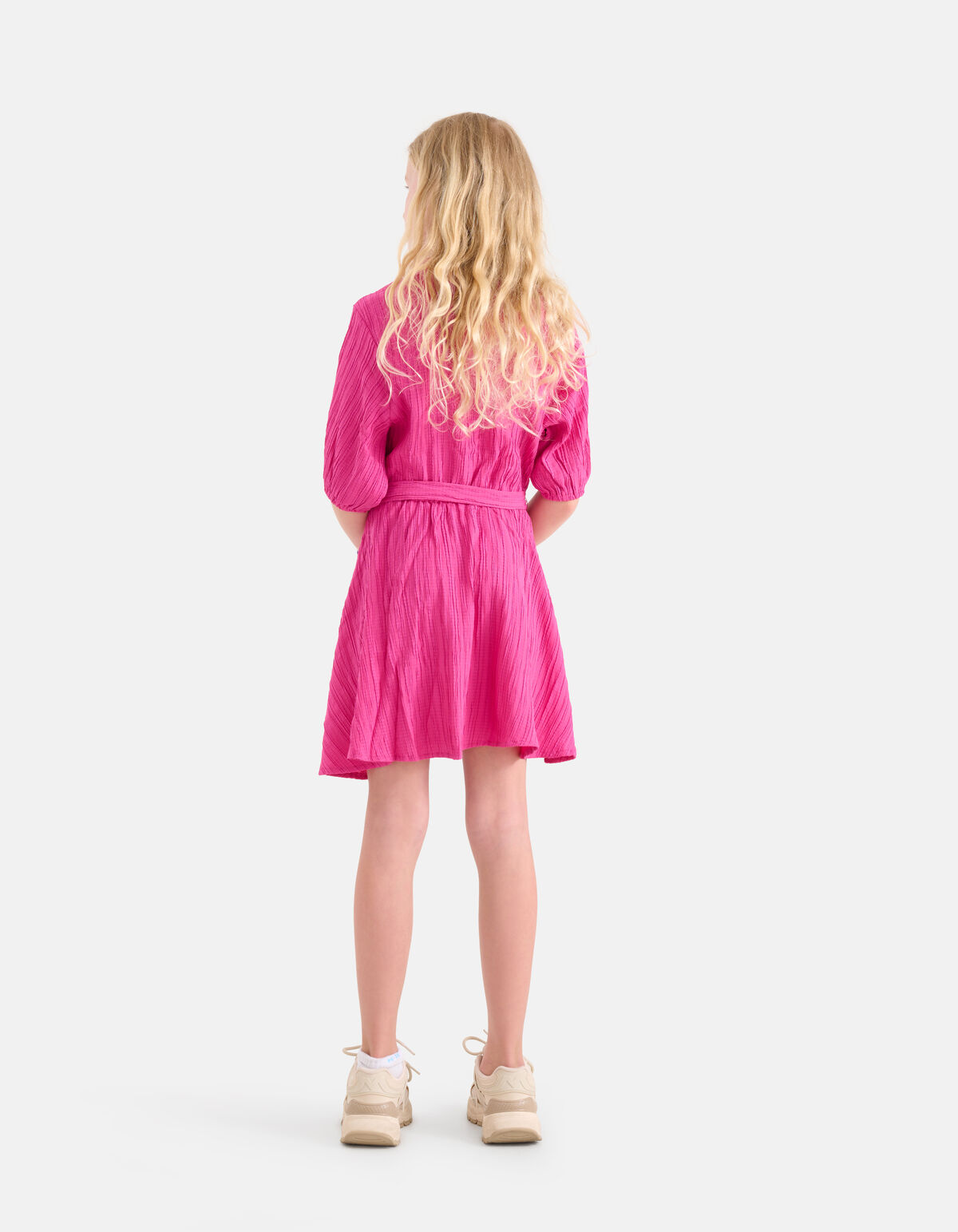 Plisse Jurk Roze SHOEBY GIRLS