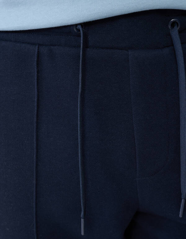Pique Regular Fit Broek Donkerblauw SHOEBY MEN