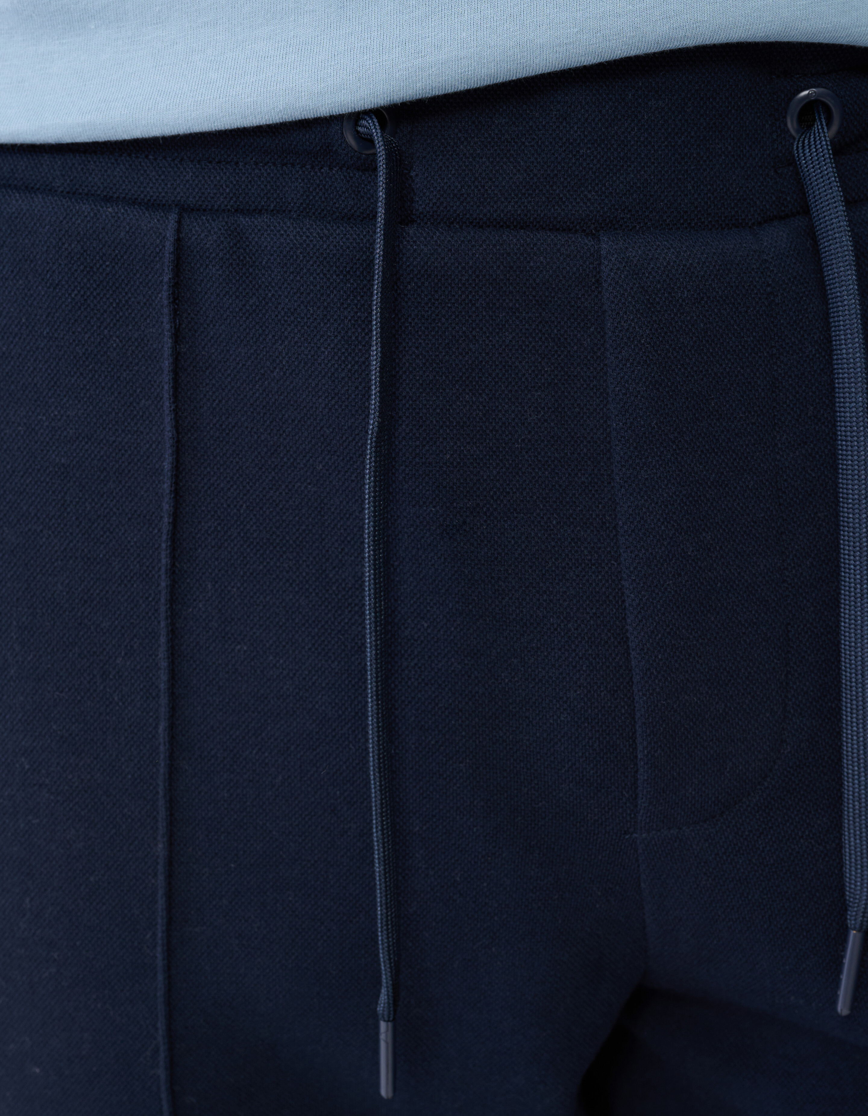 Pique Regular Fit Broek Donkerblauw SHOEBY MEN