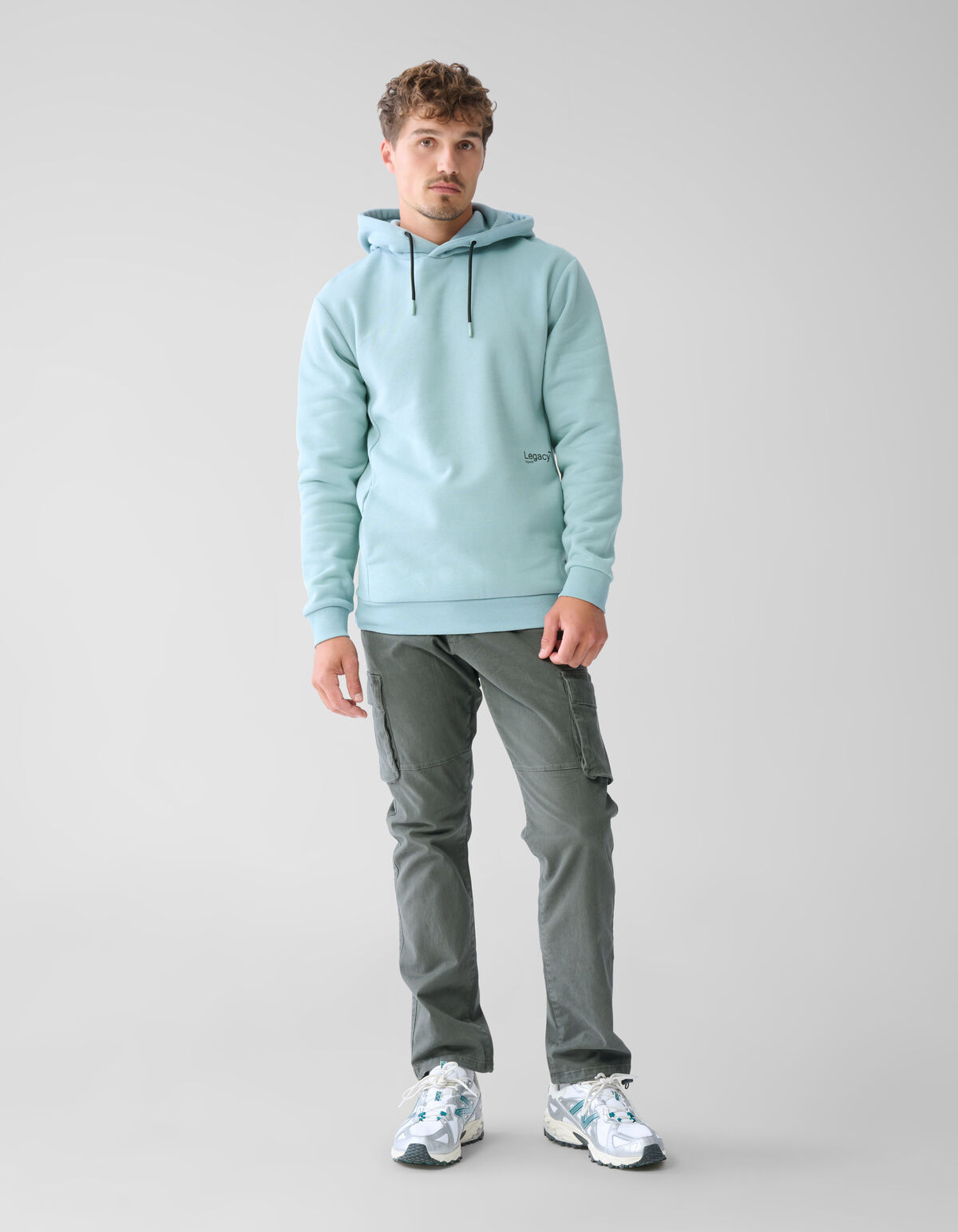 Basis Hoodie Lichtgroen SHOEBY MEN