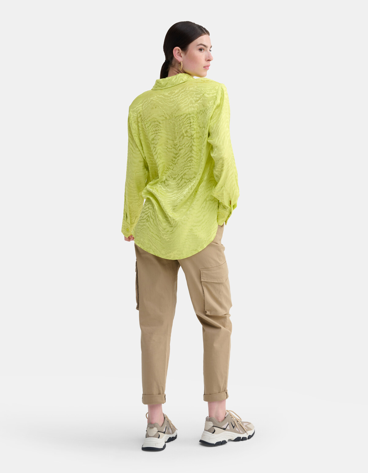 Lime Jacquard Blouse SHOEBY WOMEN