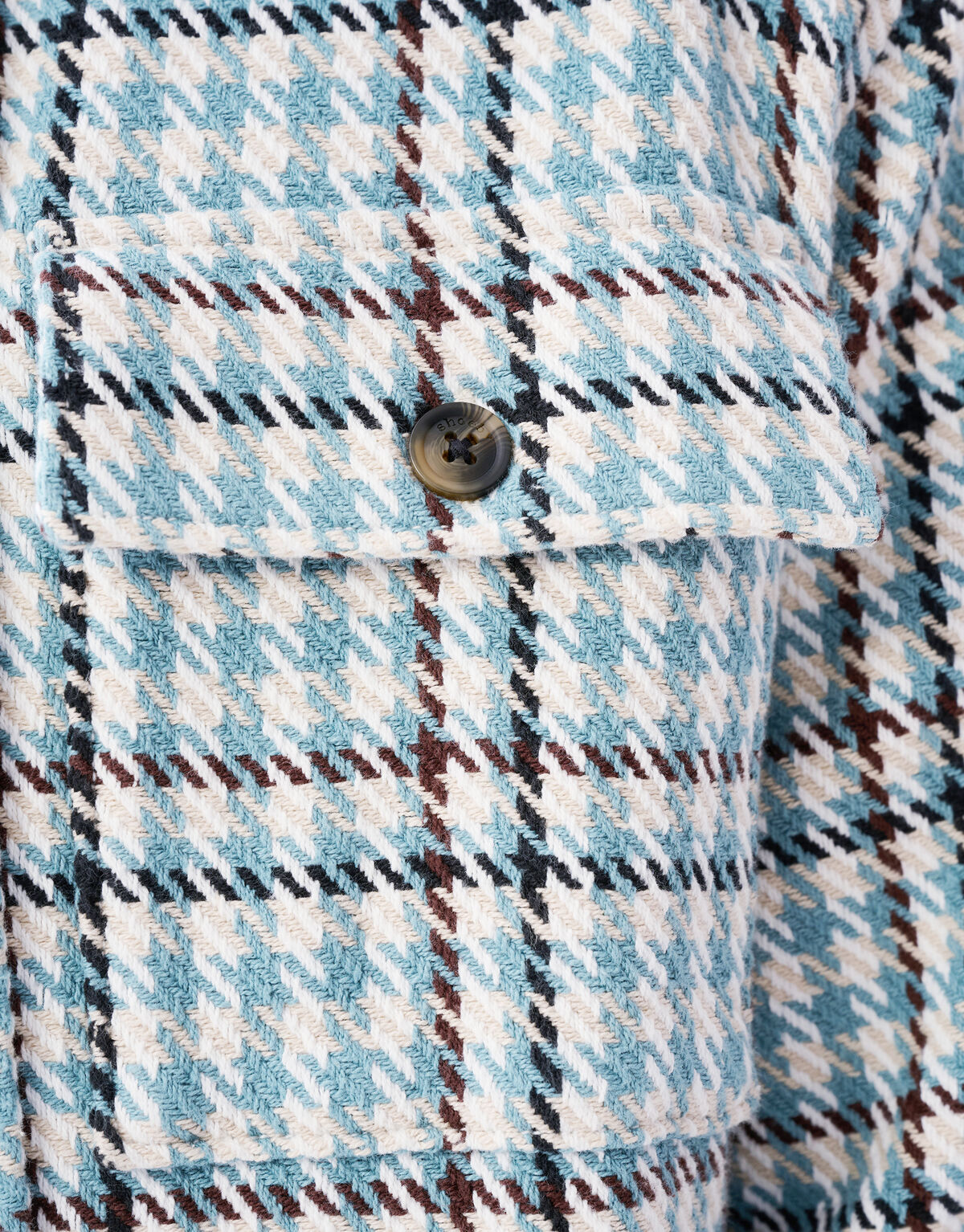 Ruiten Overshirt Lichtblauw SHOEBY MEN