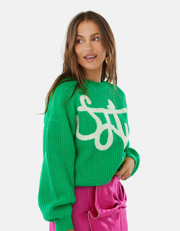 Artwork Trui Groen By Lizzy SHOEBY WOMEN