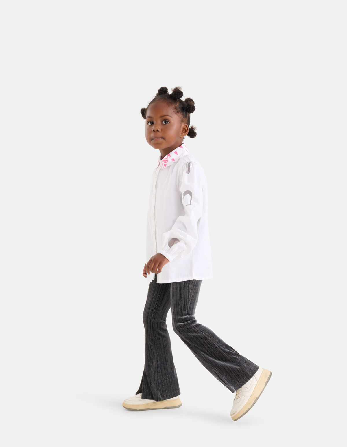 Glitter Flared Broek Donkergrijs SHOEBY GIRLS