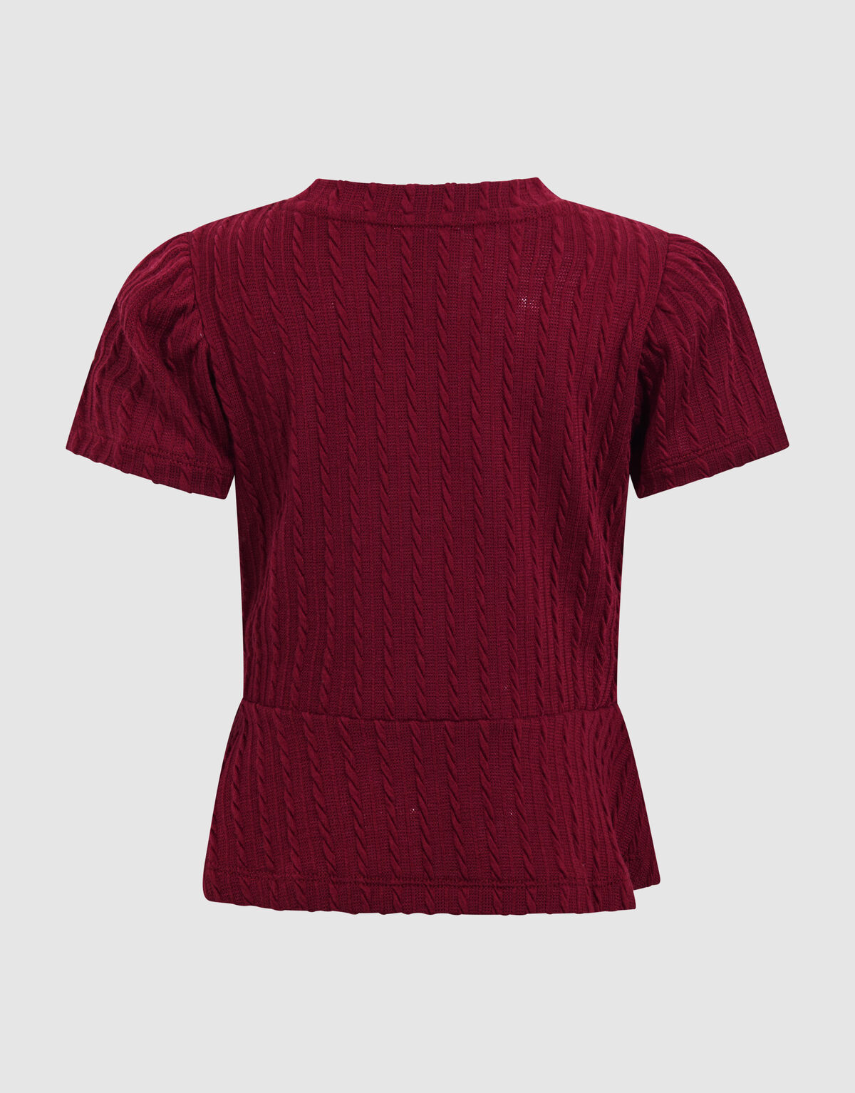 Peplum Top Donkerrood SHOEBY GIRLS