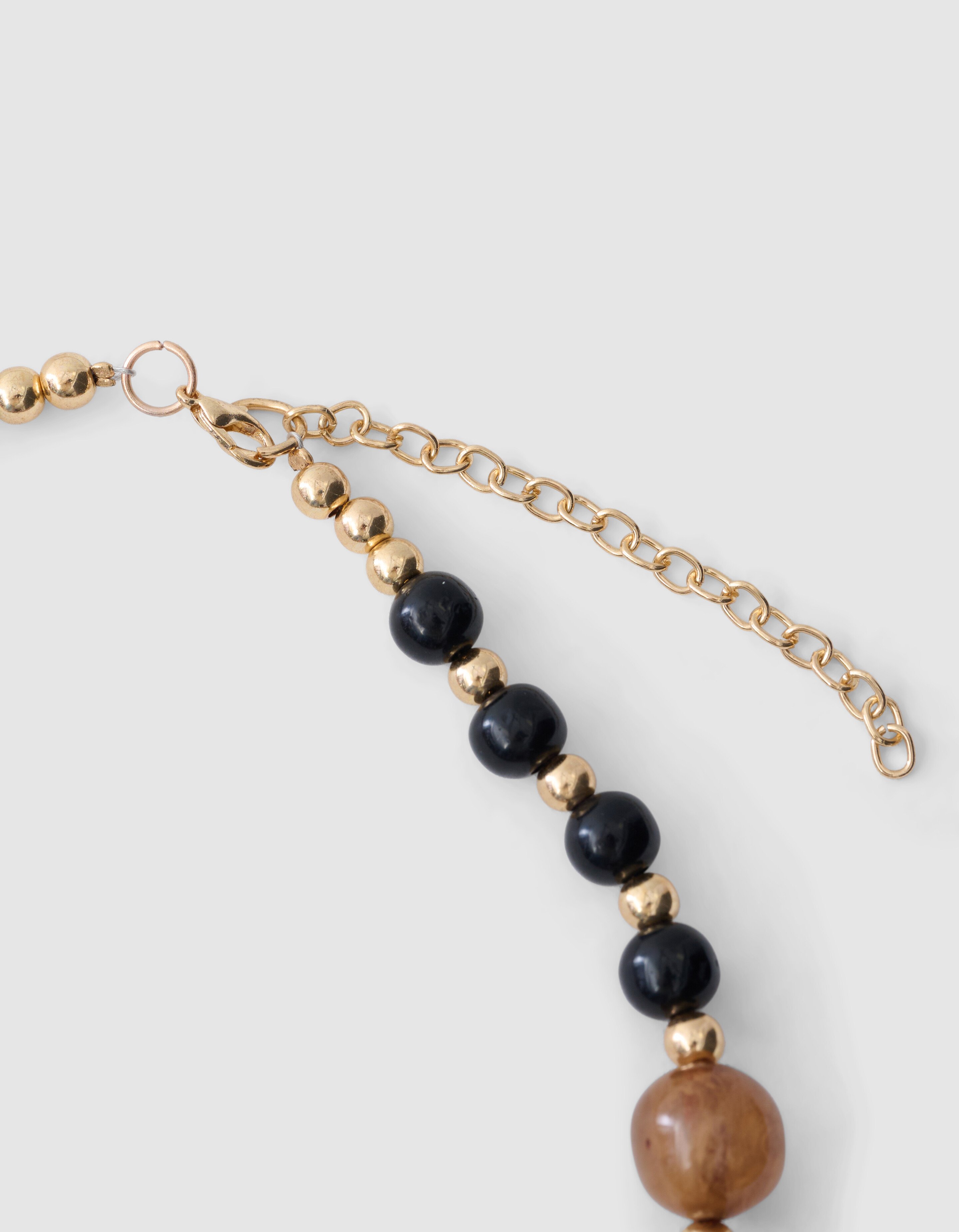 Beaded Ketting Lichtbruin SHOEBY ACCESSOIRES