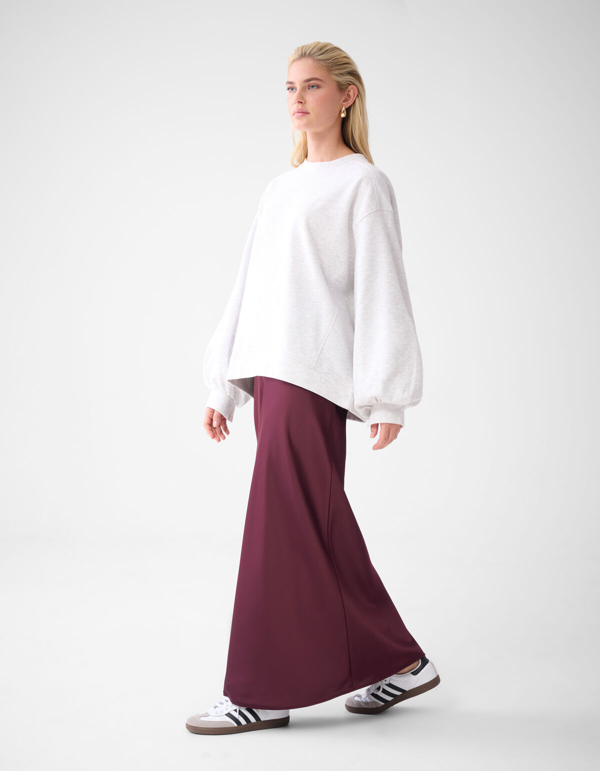 Poff Sleeve Sweater Grijs By Lonneke SHOEBY WOMEN