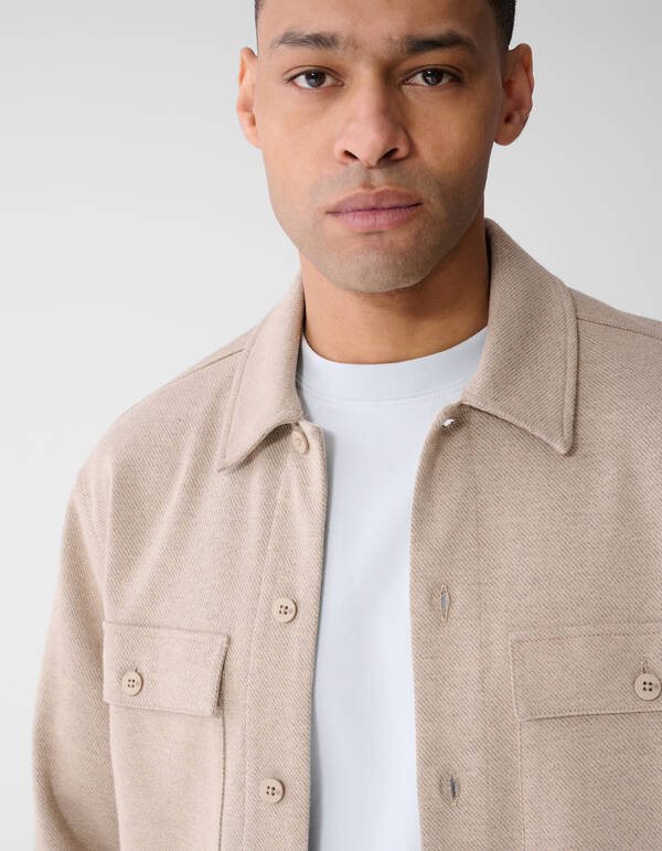 Soft Overshirt Lichtbruin SHOEBY MEN