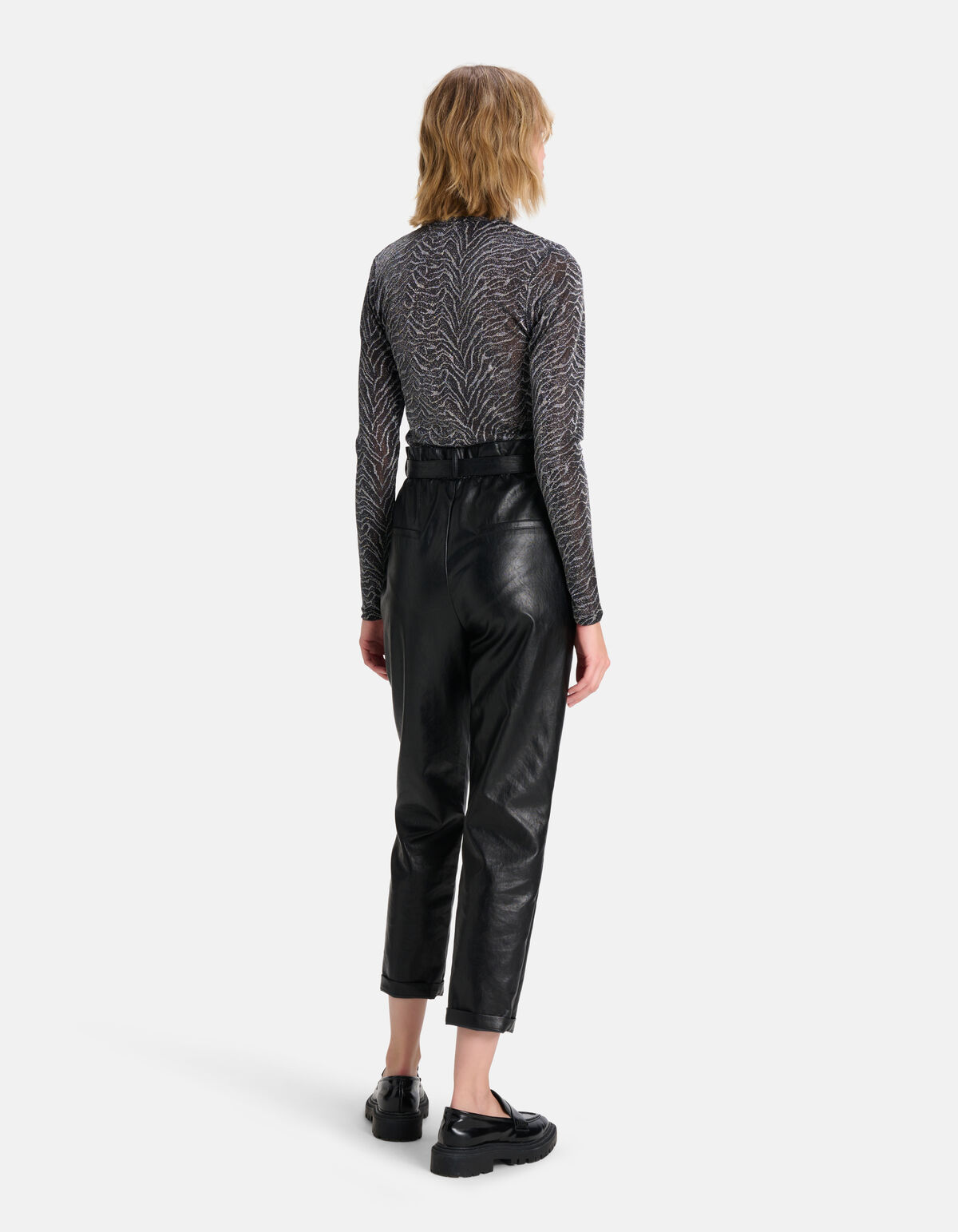 Glitter Mesh Top Zilver SHOEBY WOMEN