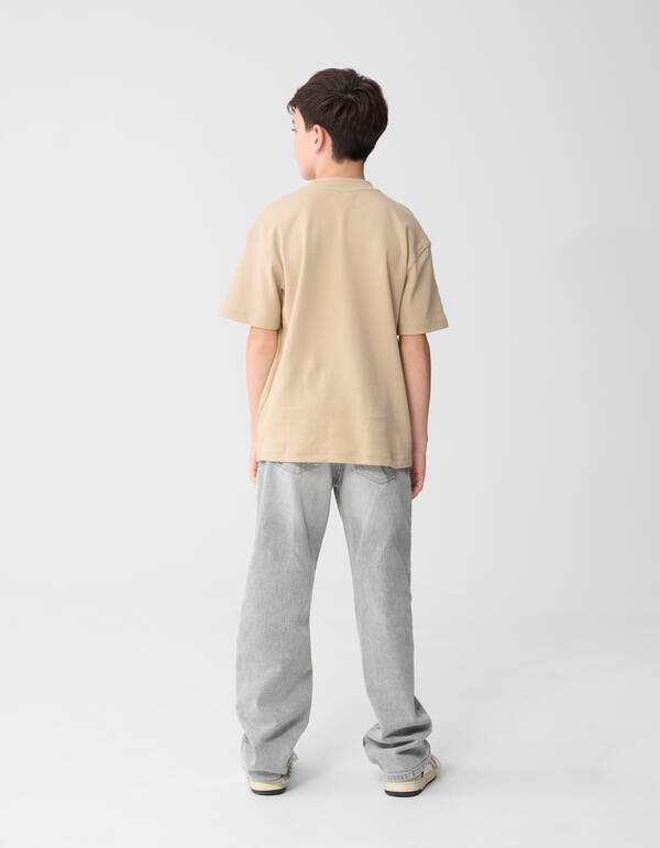 Basis Label T-shirt Zand SHOEBY BOYS