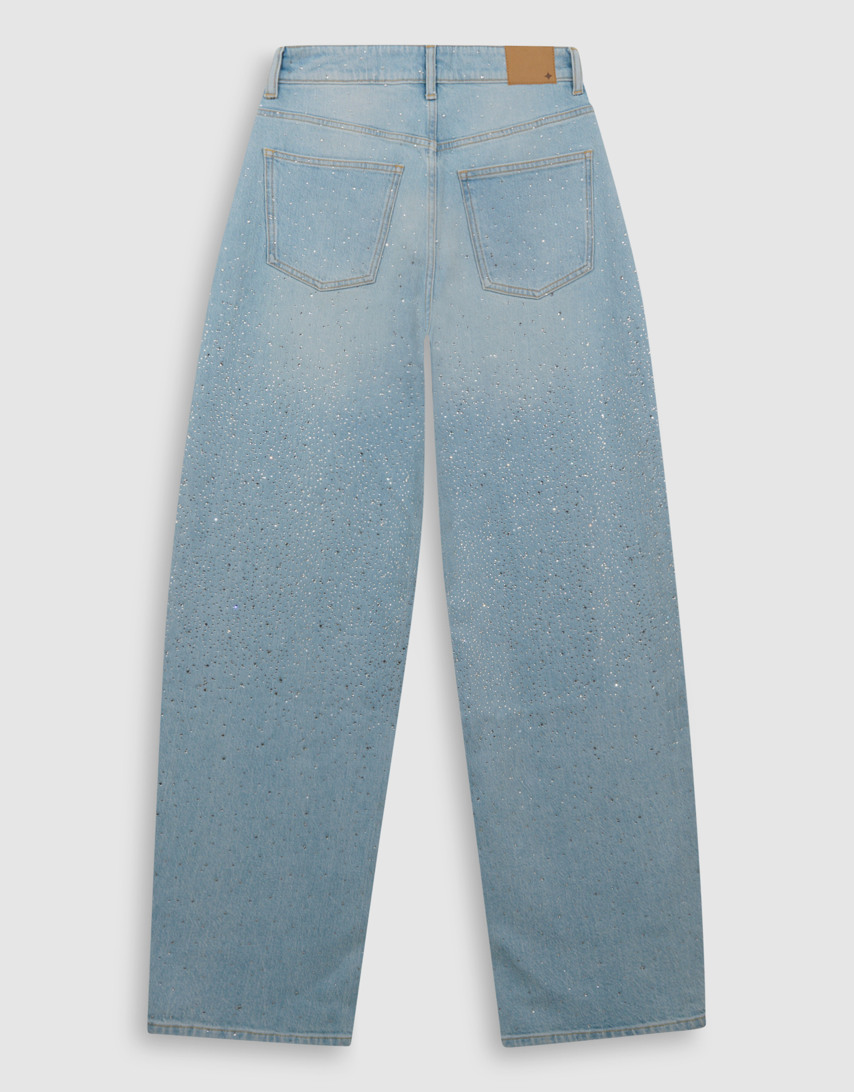 Strass Waterfall Barrel Fit Jeans Bleached SHOEBY WOMEN