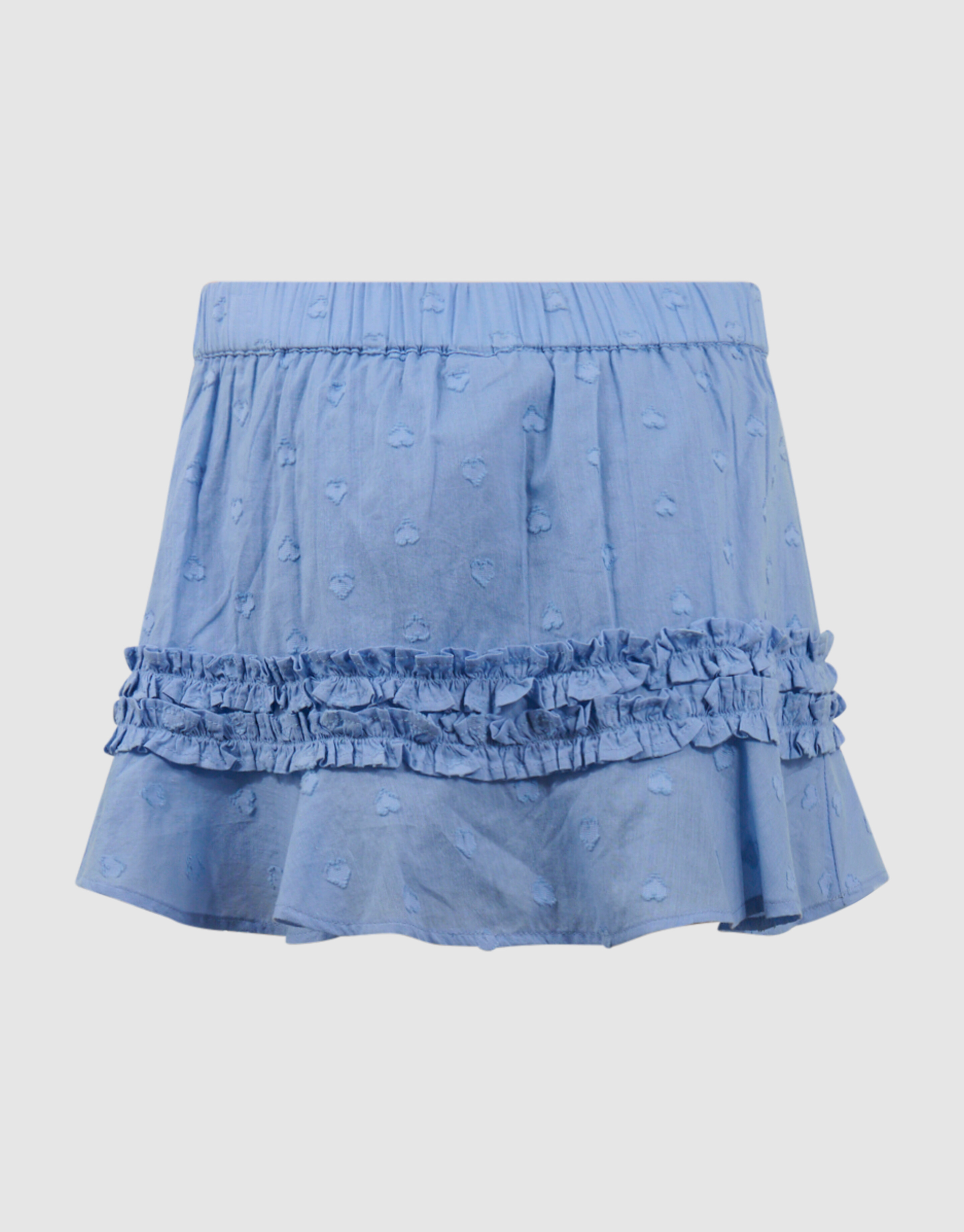 Dobby Heart Mini Rok Lichtblauw SHOEBY GIRLS