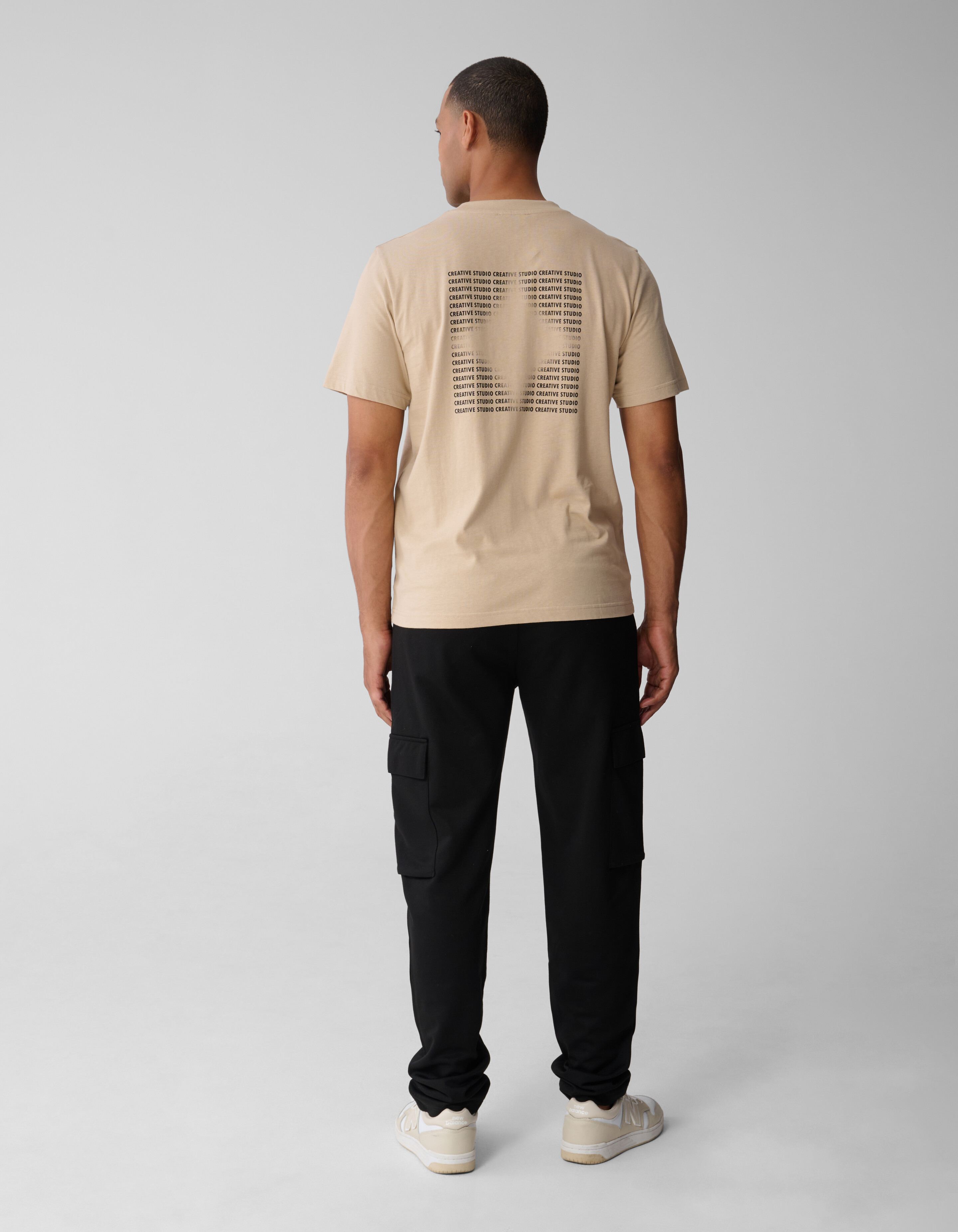 Tekst Artwork T-shirt Zand SHOEBY MEN