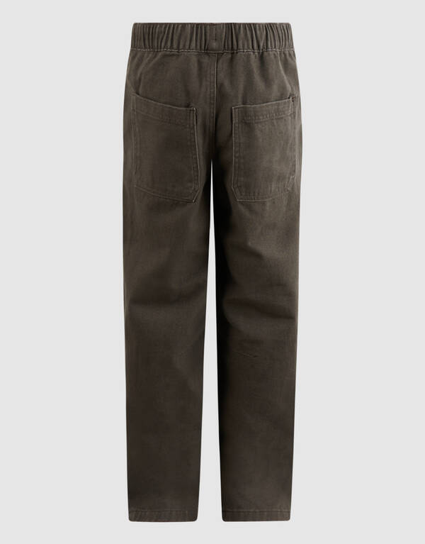 Twill Barrel Fit Broek Donkergroen SHOEBY BOYS