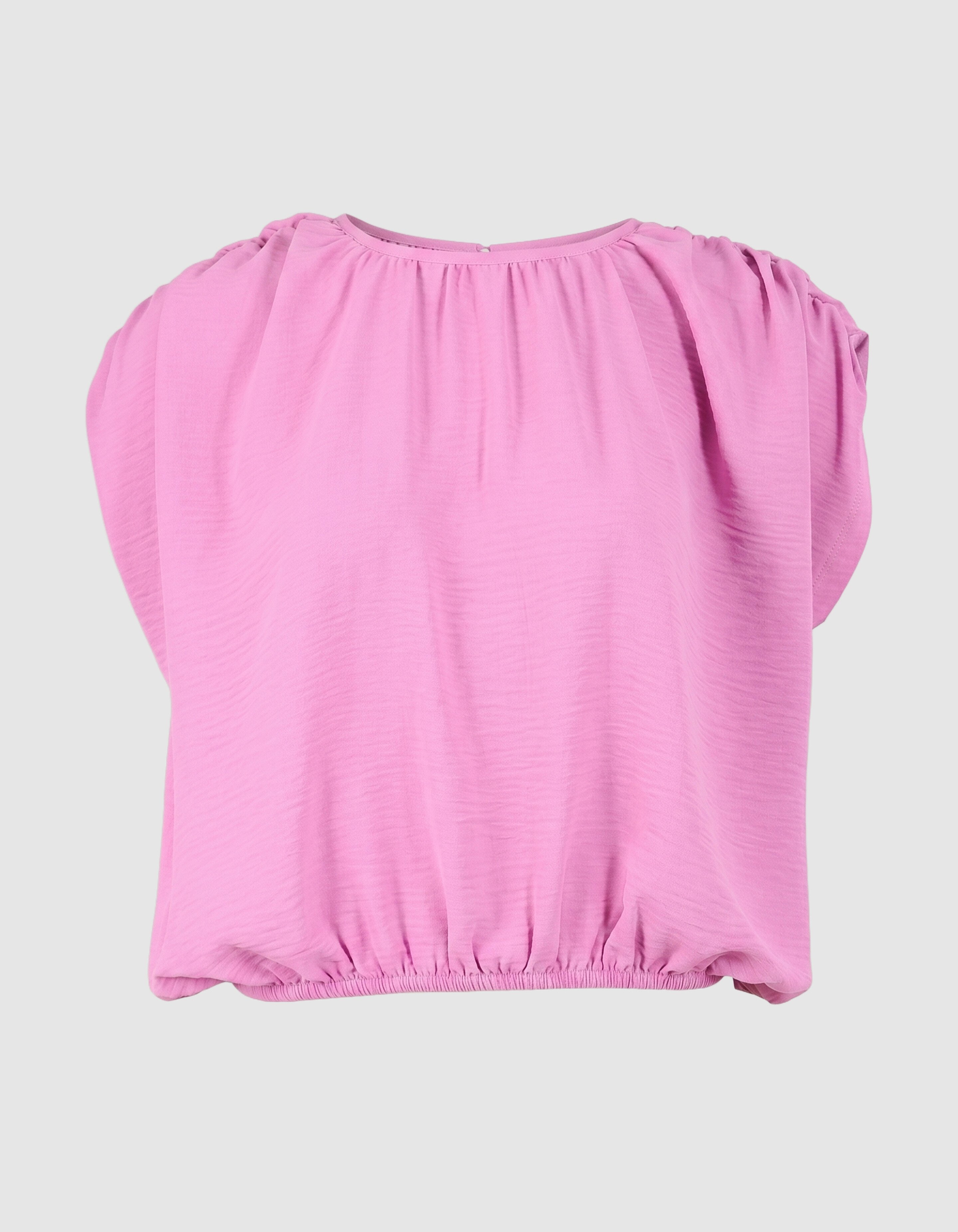 Cropped Twist Top Roze SHOEBY WOMEN